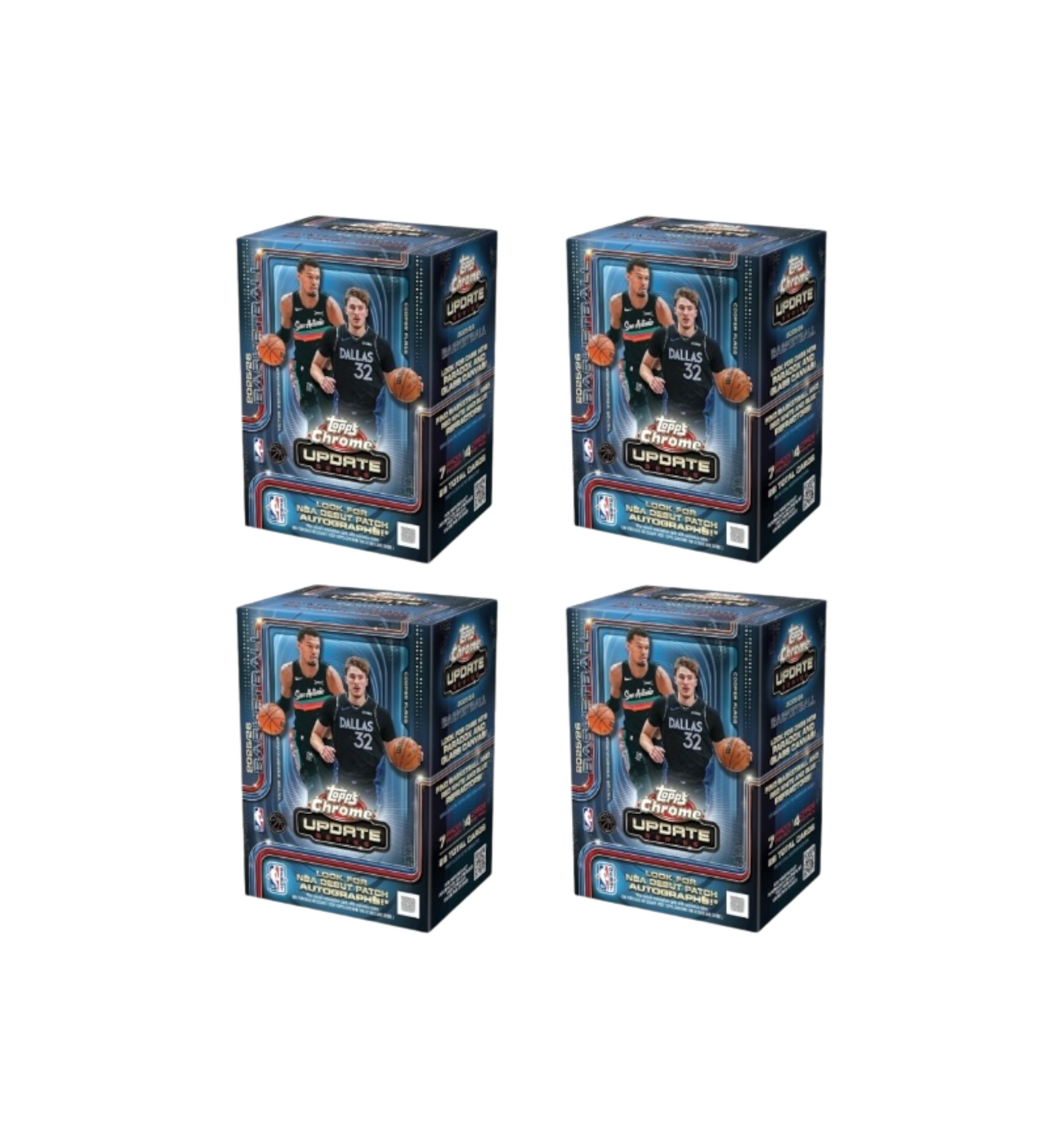 2025-26 Topps Chrome Updates Basketball Value Box 4 Boxes at Stashed UAE