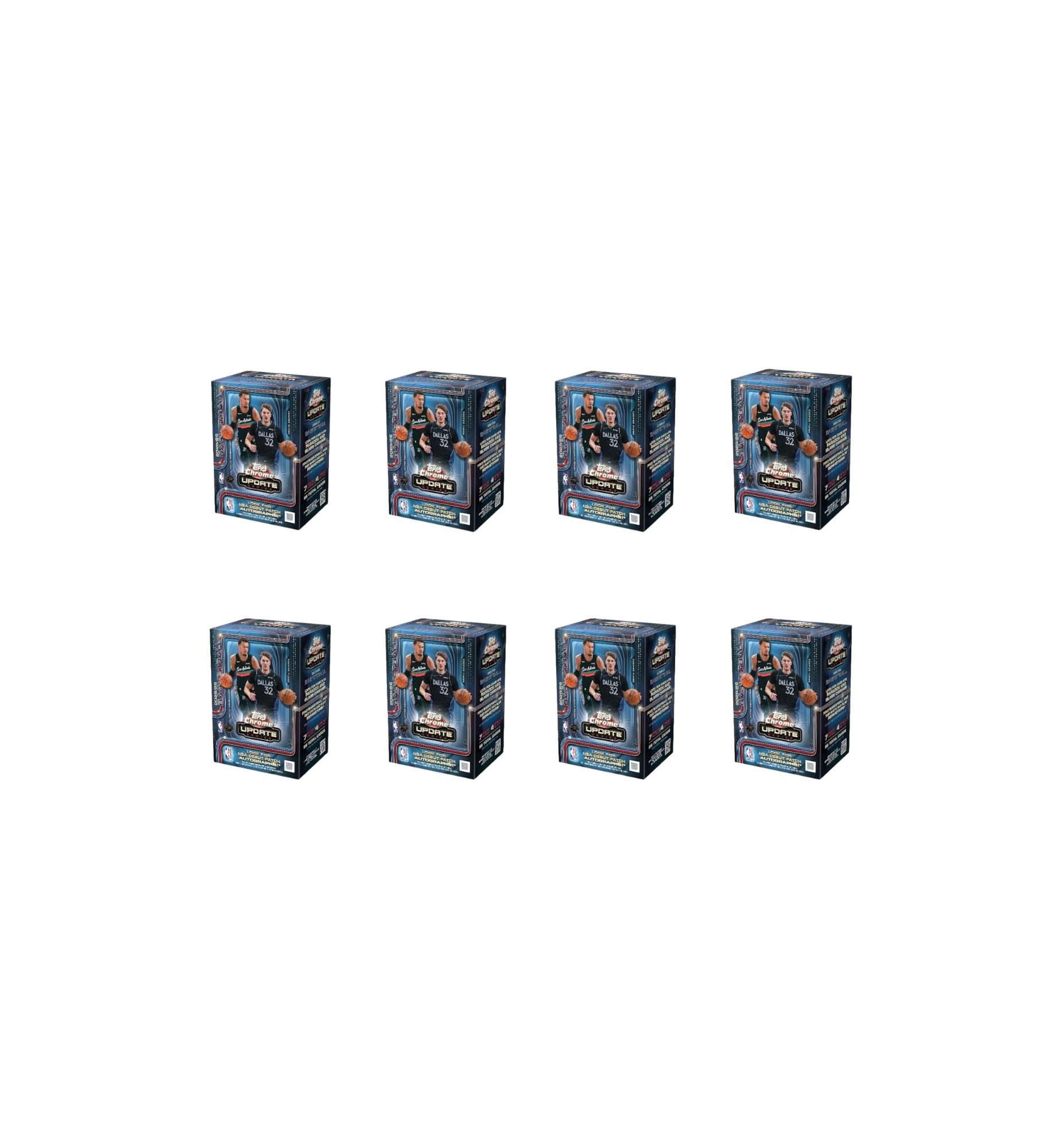2025-26 Topps Chrome Updates Basketball Value Box 8 Boxes at Stashed UAE