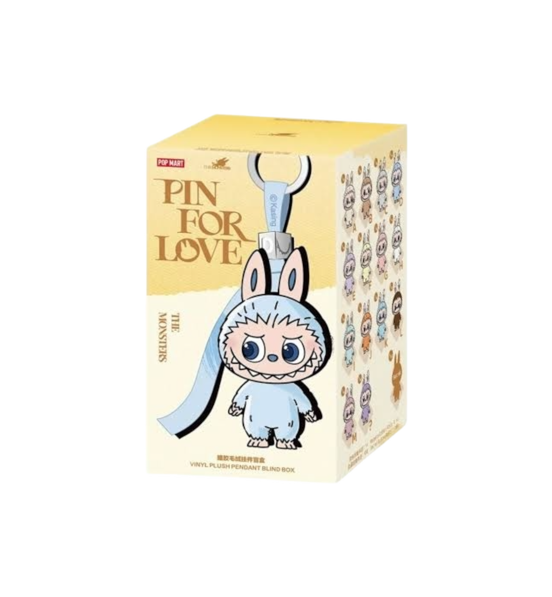 Pop Mart Labubu The Monsters Pin for Love Series Vinyl Plush Pendant A-M Single Blind Box at Stashed UAE
