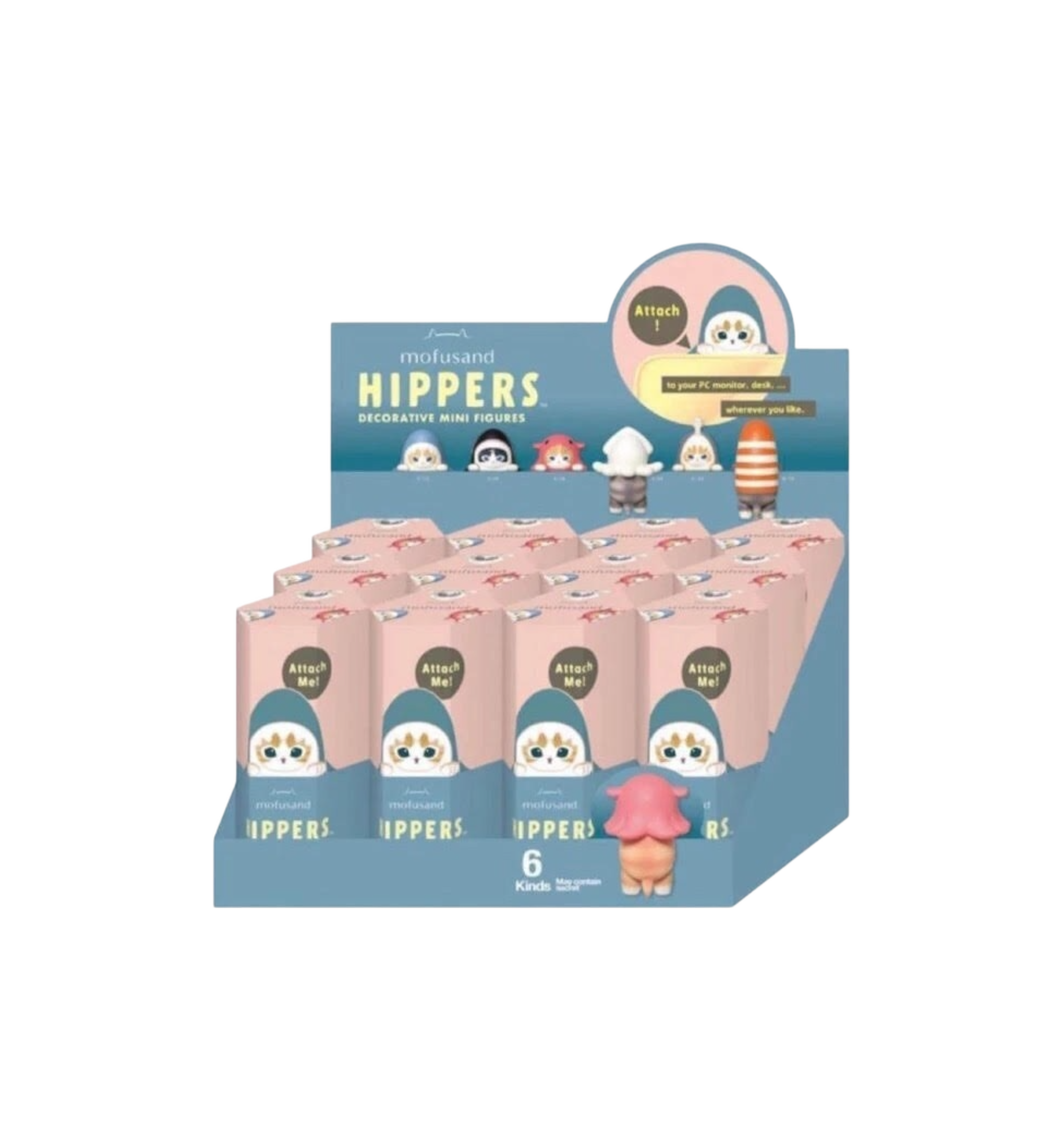 Sonny Angel Mofusand Hippers Decorative Series Case 12 Blind Box at Stashed UAE
