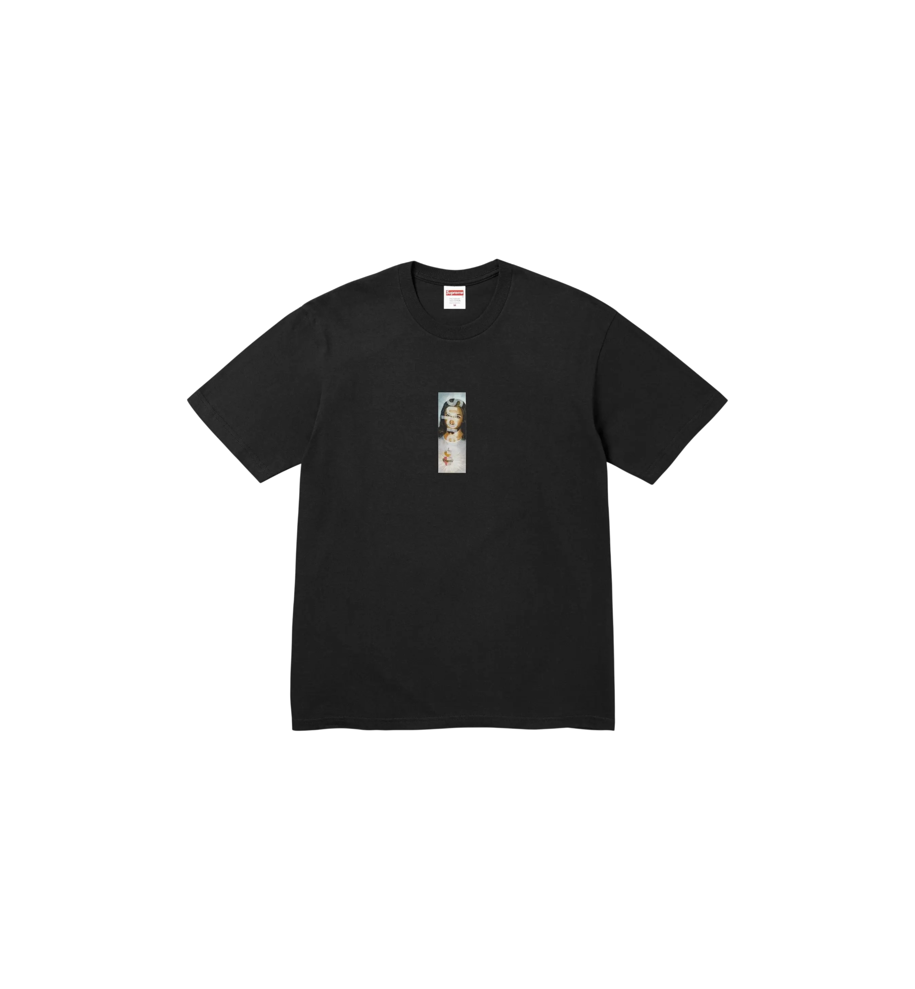 Supreme Prayer Card Box Logo Tee Black at Stashed UAE