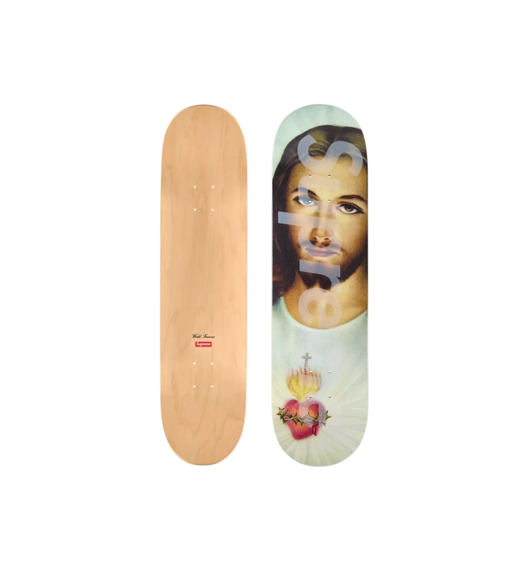 Supreme Prayer Card Skateboard Deck Multicolor at Stashed UAE