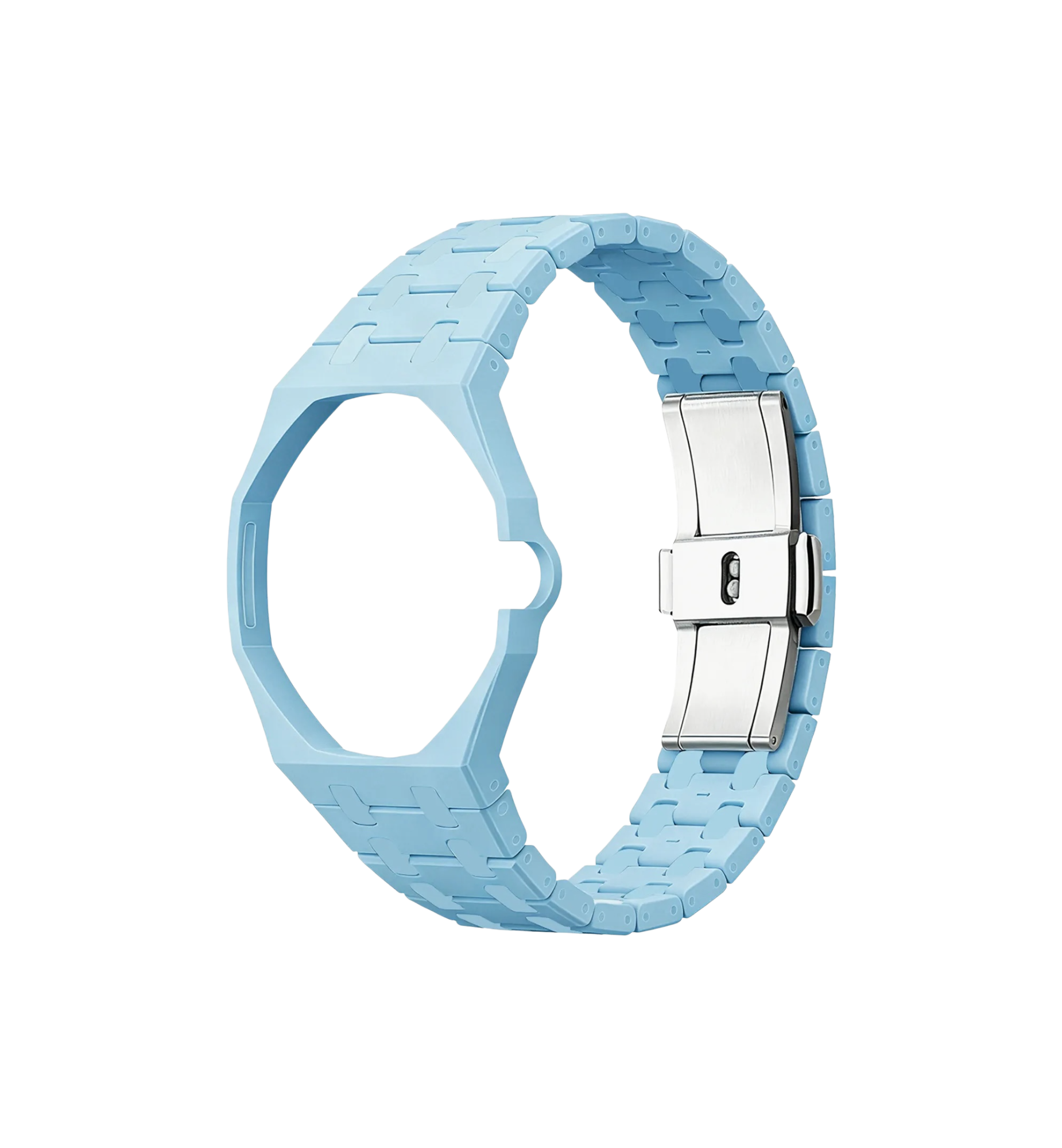 Swatch x Audemars Piguet Bioceramic Bracelet Light Blue Crown at 3 at Stashed UAE
