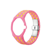 Swatch x Audemars Piguet Bioceramic Bracelet Pink/Yellow at Stashed UAE