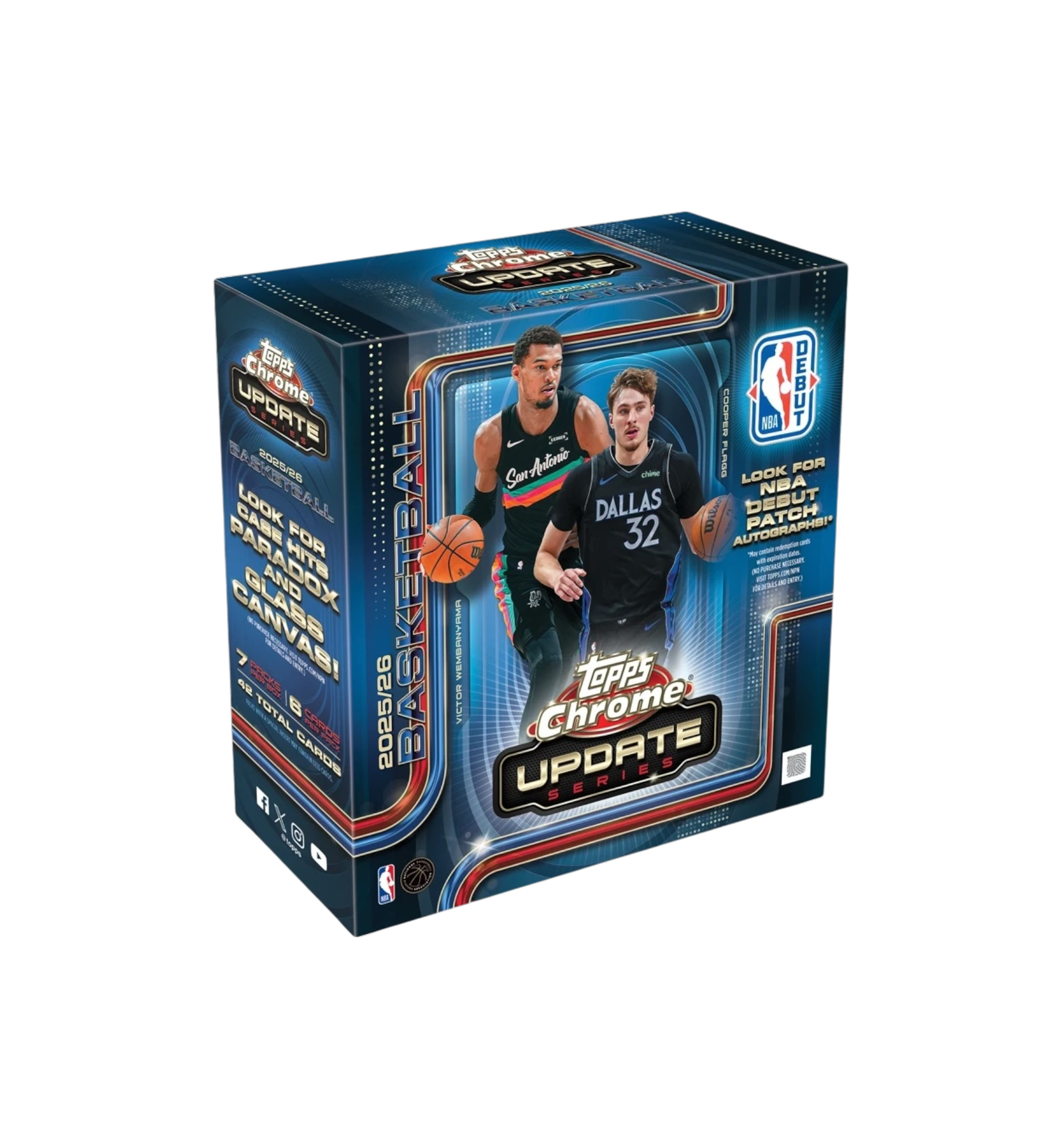 2025-26 Topps Chrome Updates Basketball Mega Box at Stashed UAE