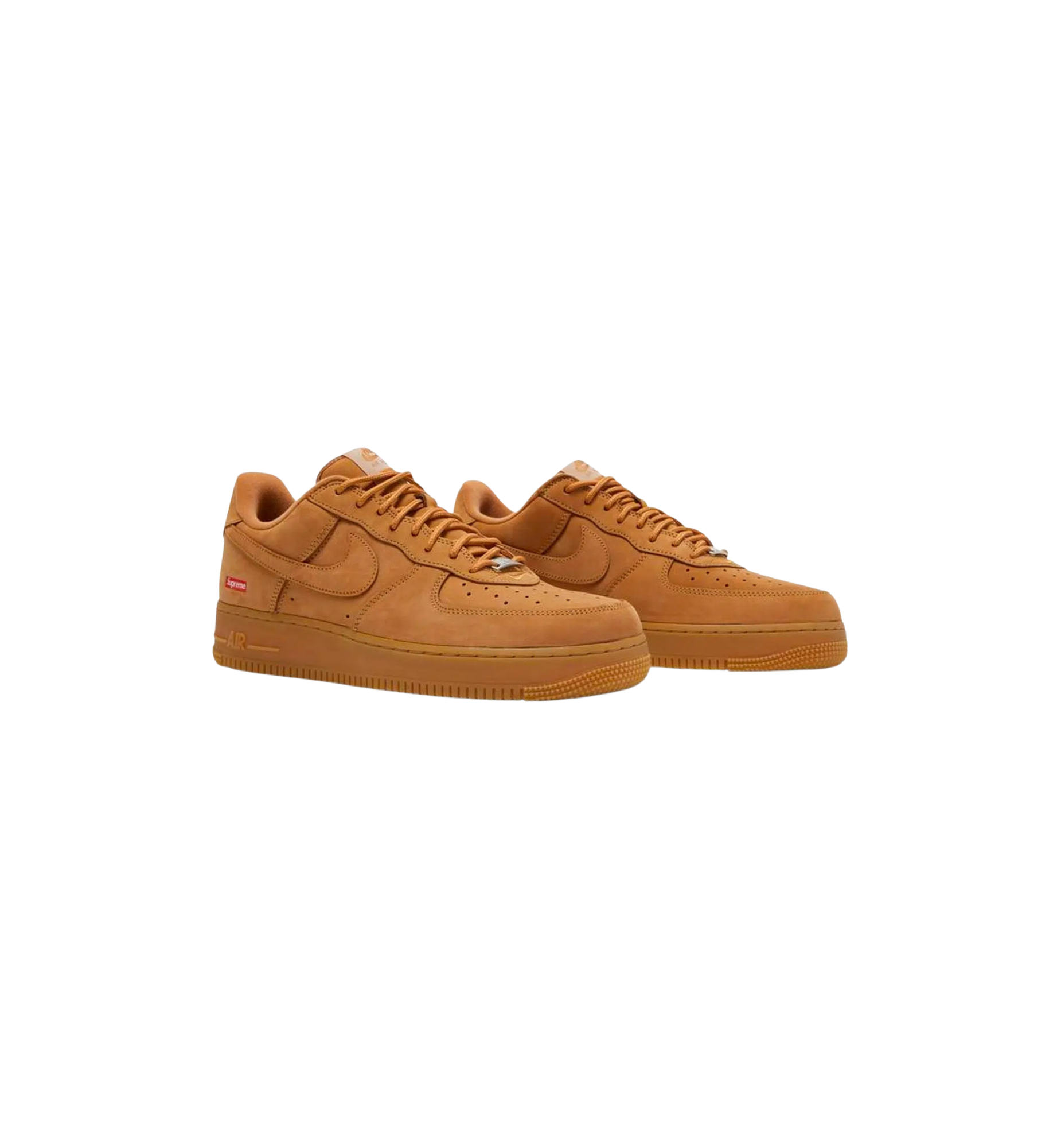 Nike Air Force 1 Low SP Supreme Wheat pair at Stashed UAE