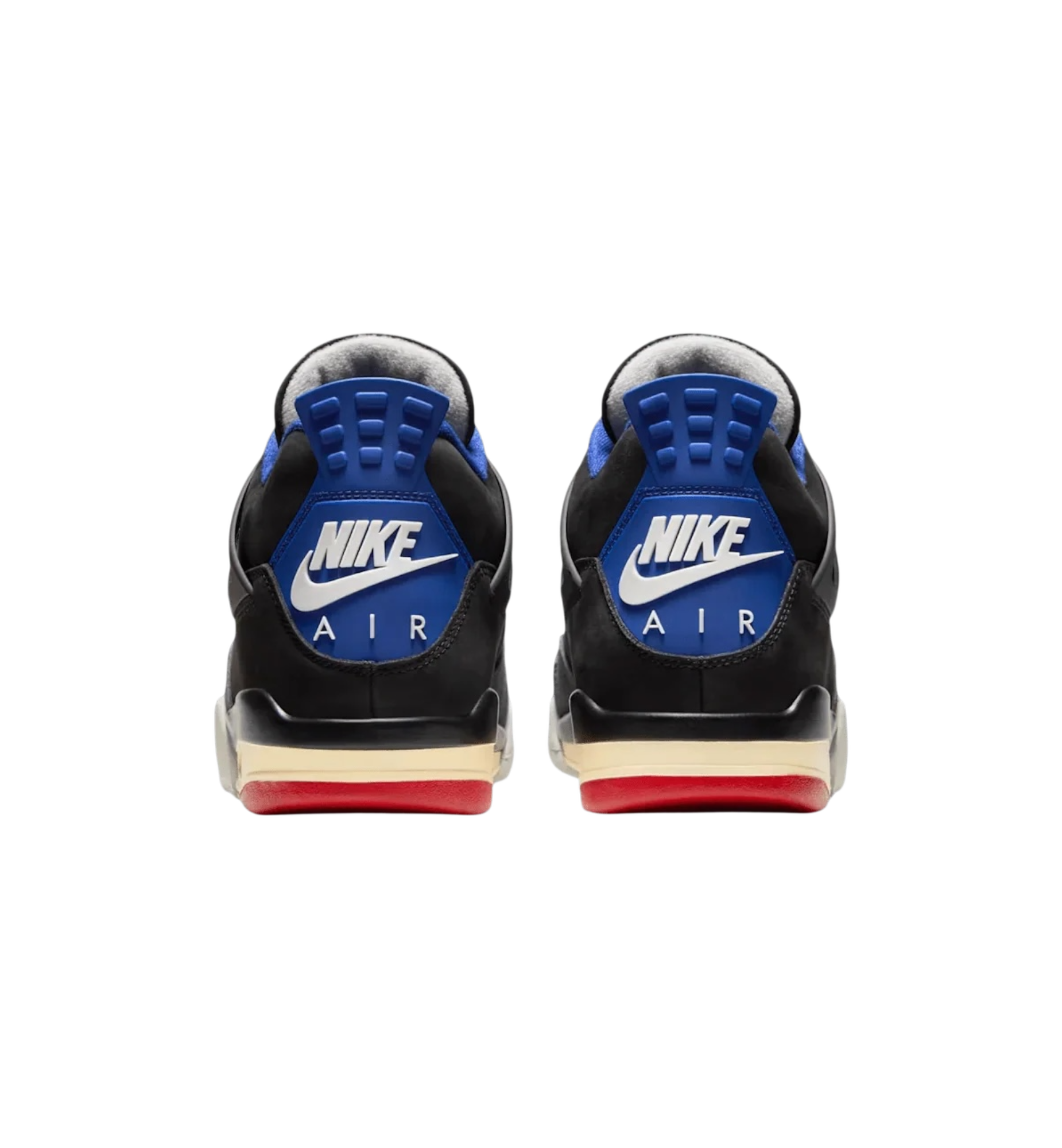 Air Jordan 4 Retro Rare Air White Lettering heel view at Stashed UAE