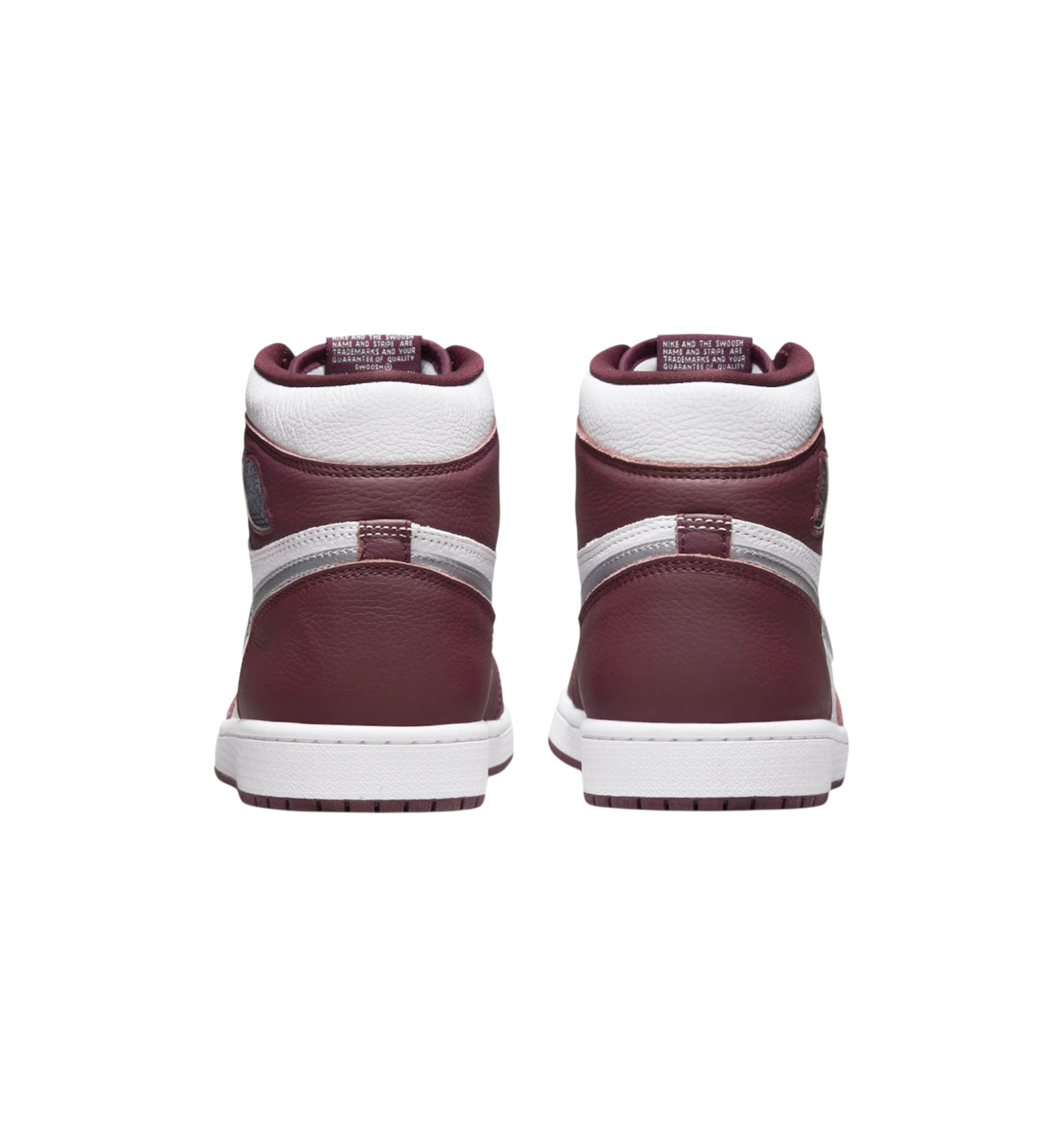 Air Jordan 1 Retro High OG Bordeaux heel view at Stashed UAE