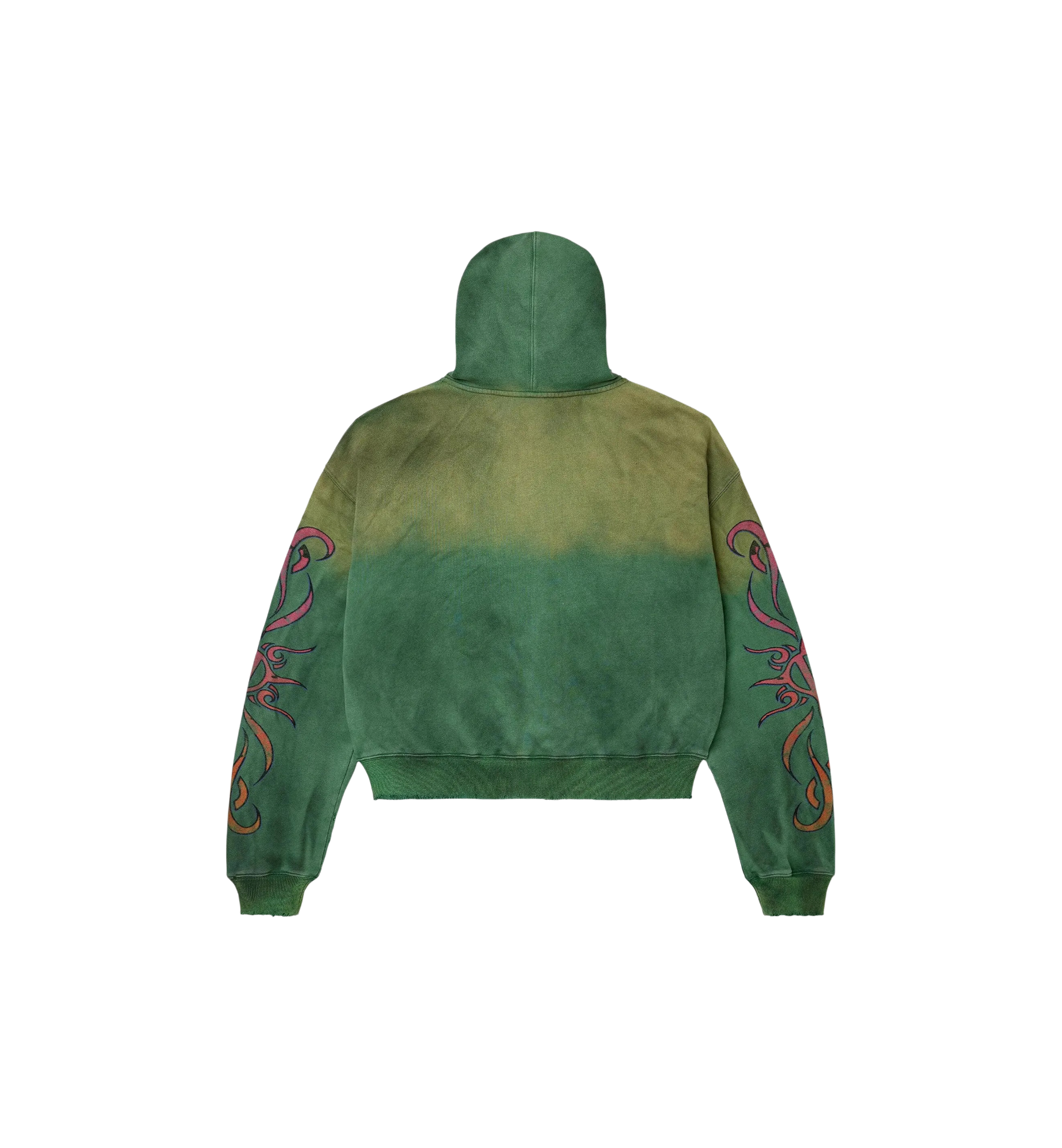 Vale Forever Inferno Zip Up Hoodie Green back view at Stashed UAE