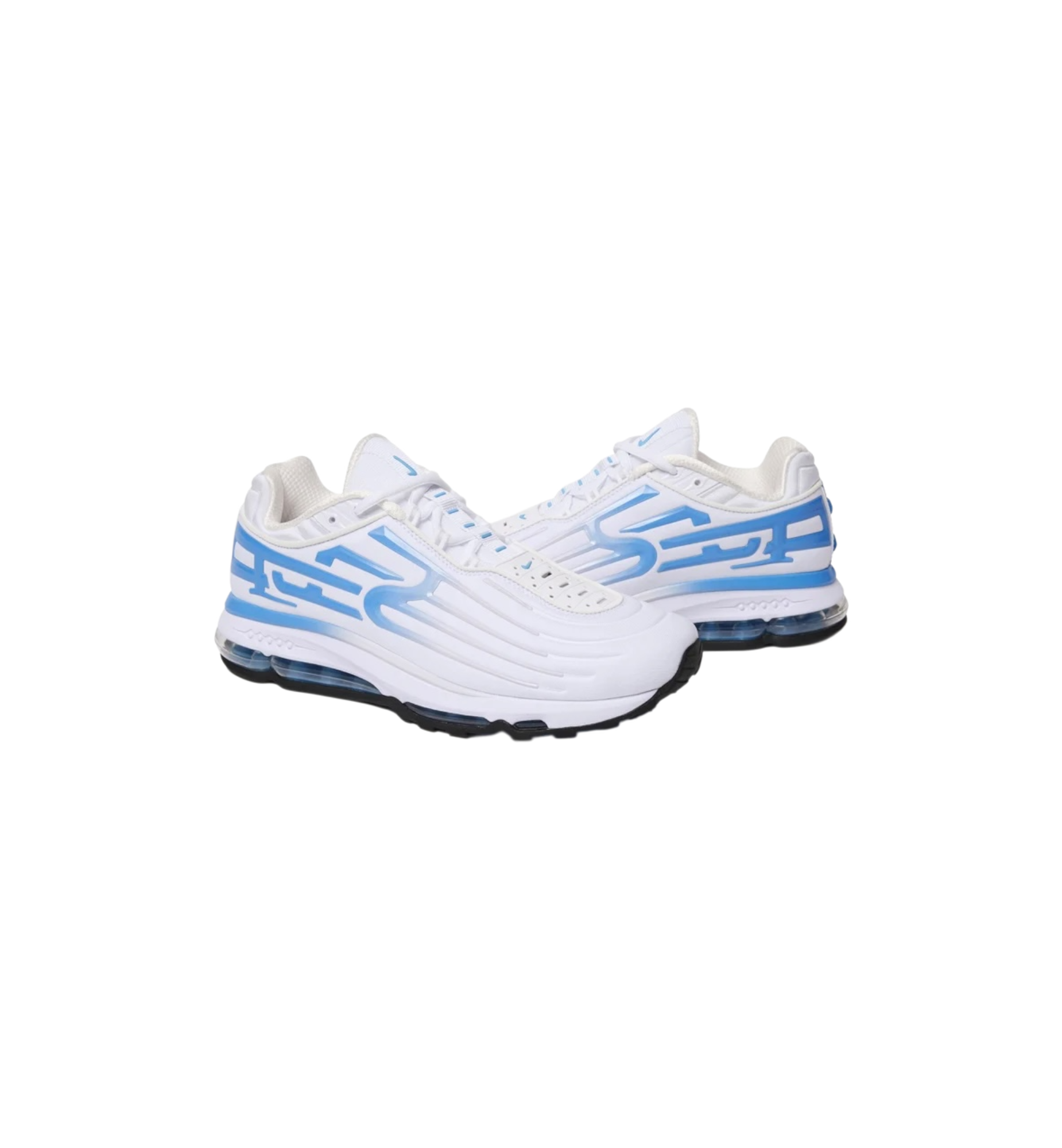 Nike Air Max 2001 Air Ecstasy Supreme White University Blue pair at Stashed UAE
