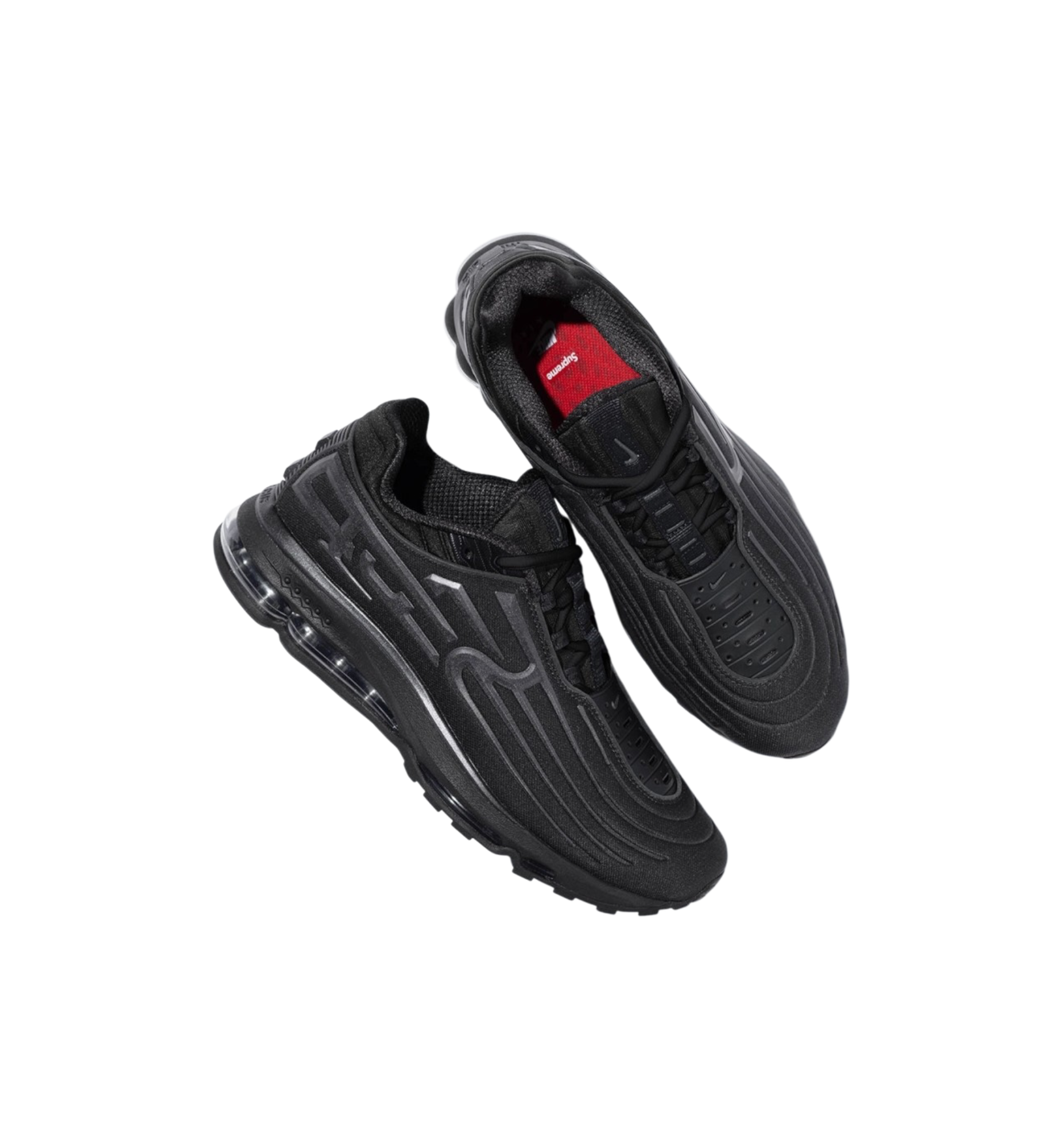 Nike Air Max 2001 Air Ecstasy Supreme Black top view at Stashed UAE