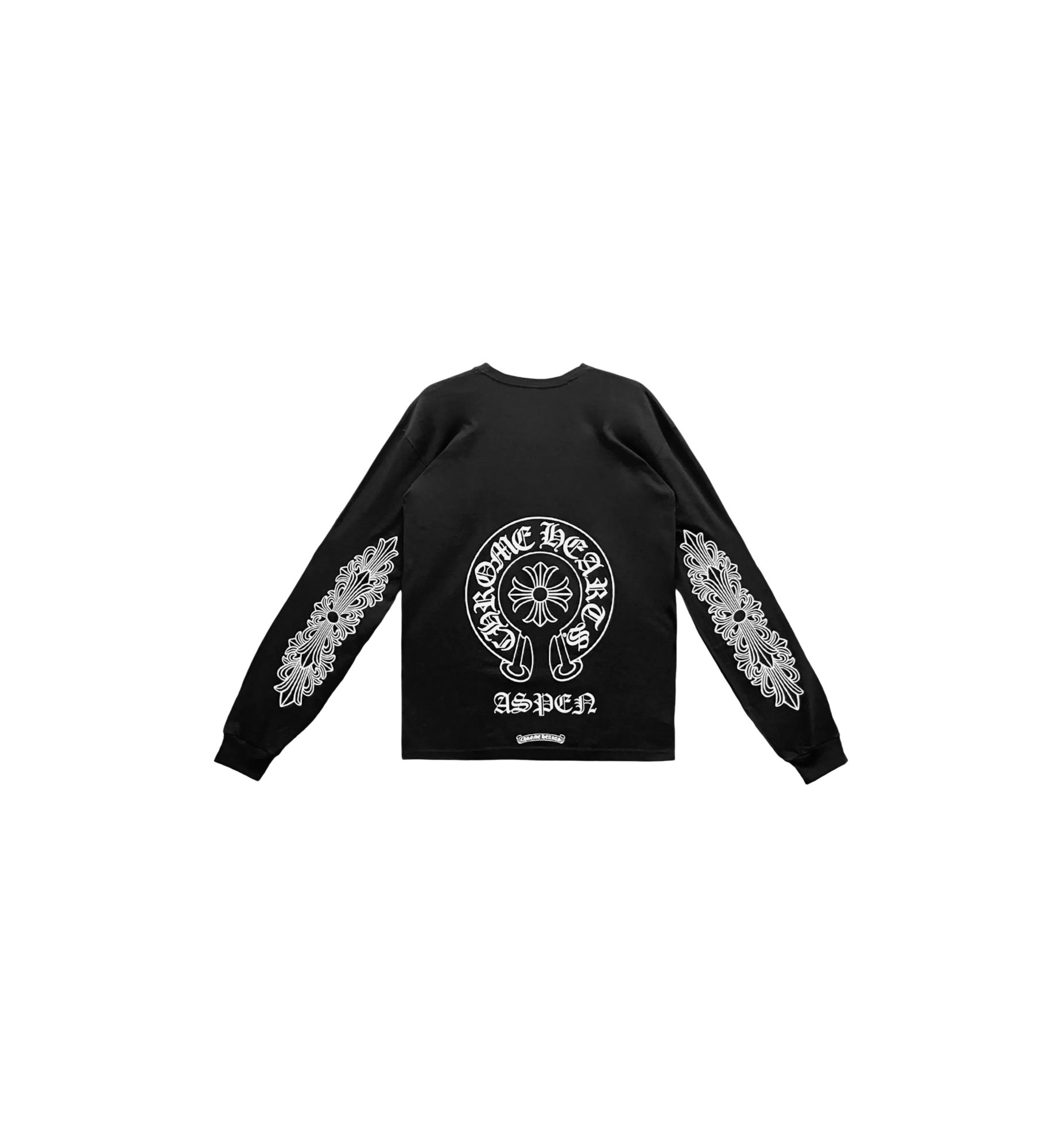 Chrome Hearts Aspen Exclusive Horseshoe Logo L/S T-Shirt Black at Stashed UAE