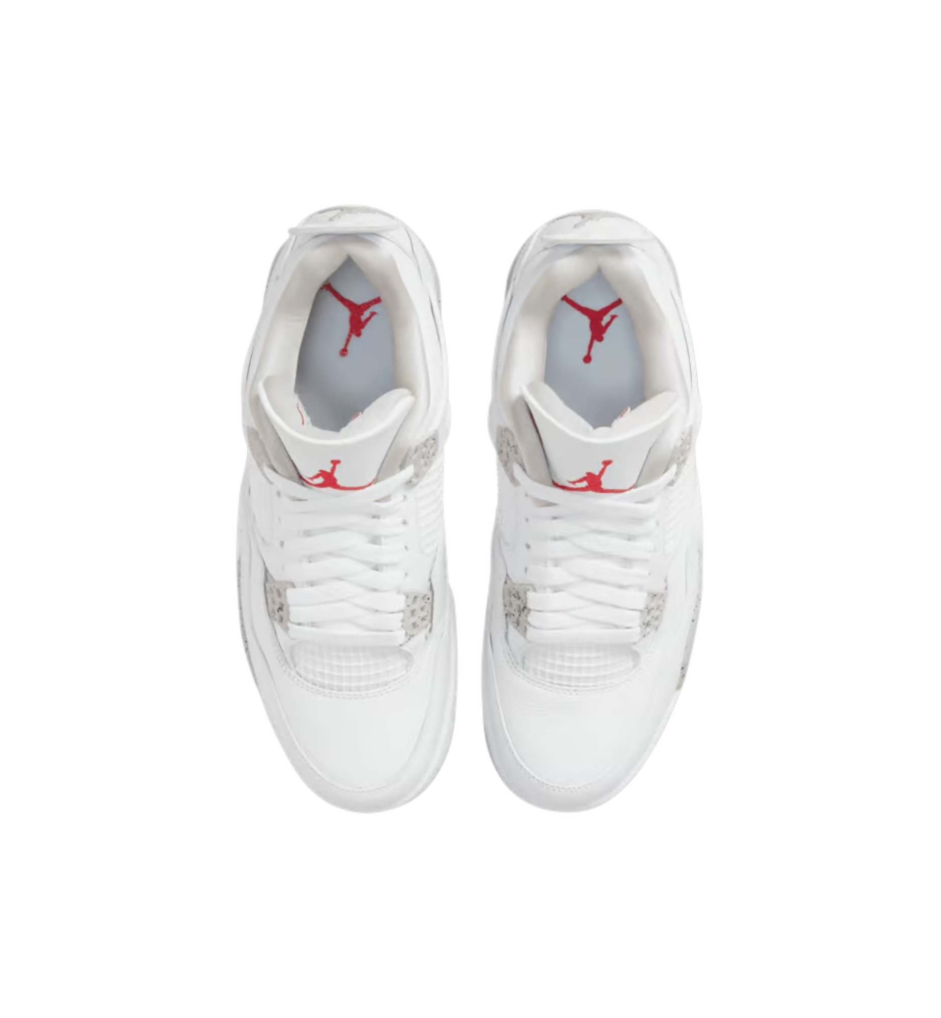 Air Jordan 4 Retro White Oreo 2021 top view at Stashed UAE