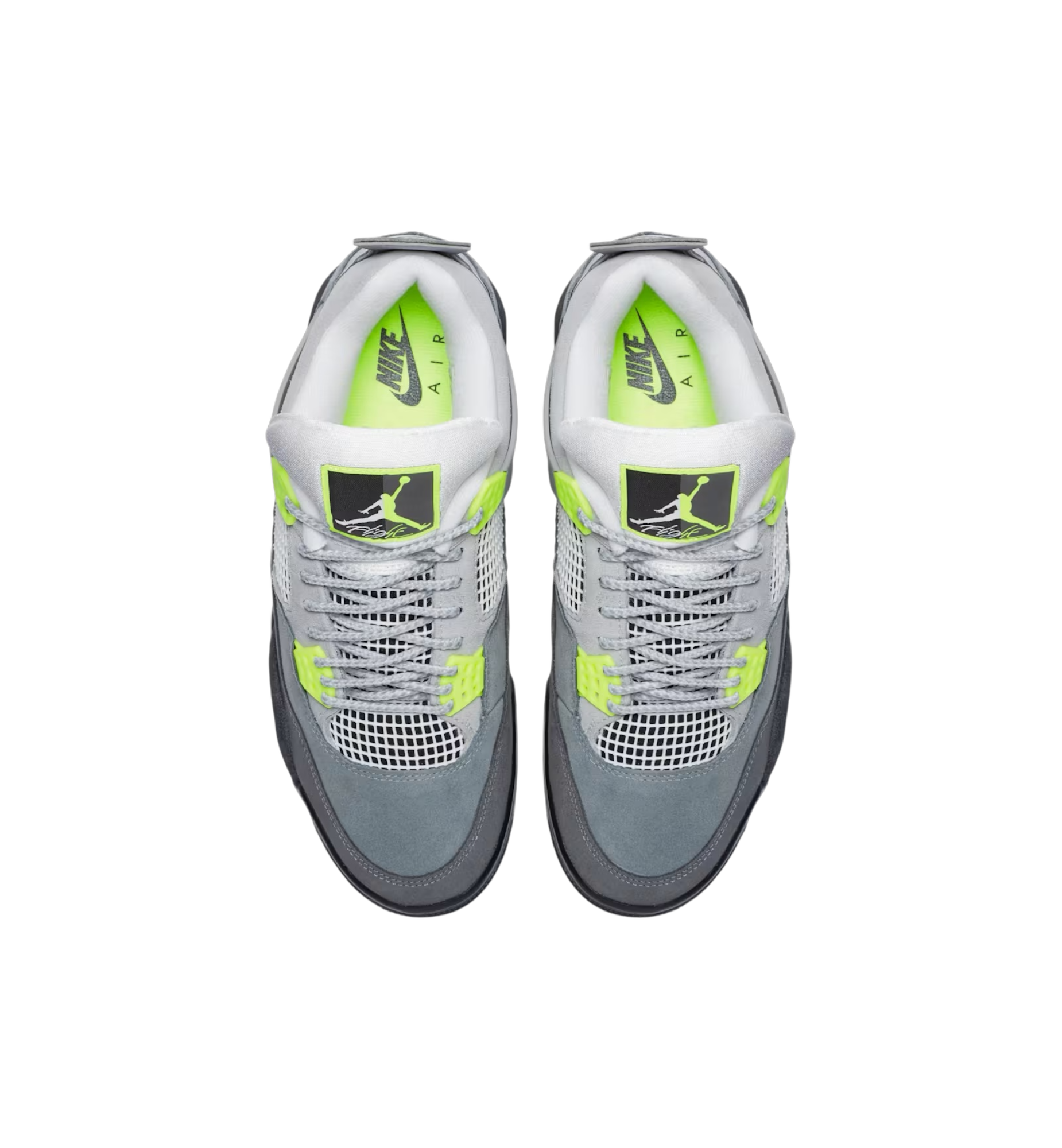 Air Jordan 4 Retro SE 95 Neon top view at Stashed UAE
