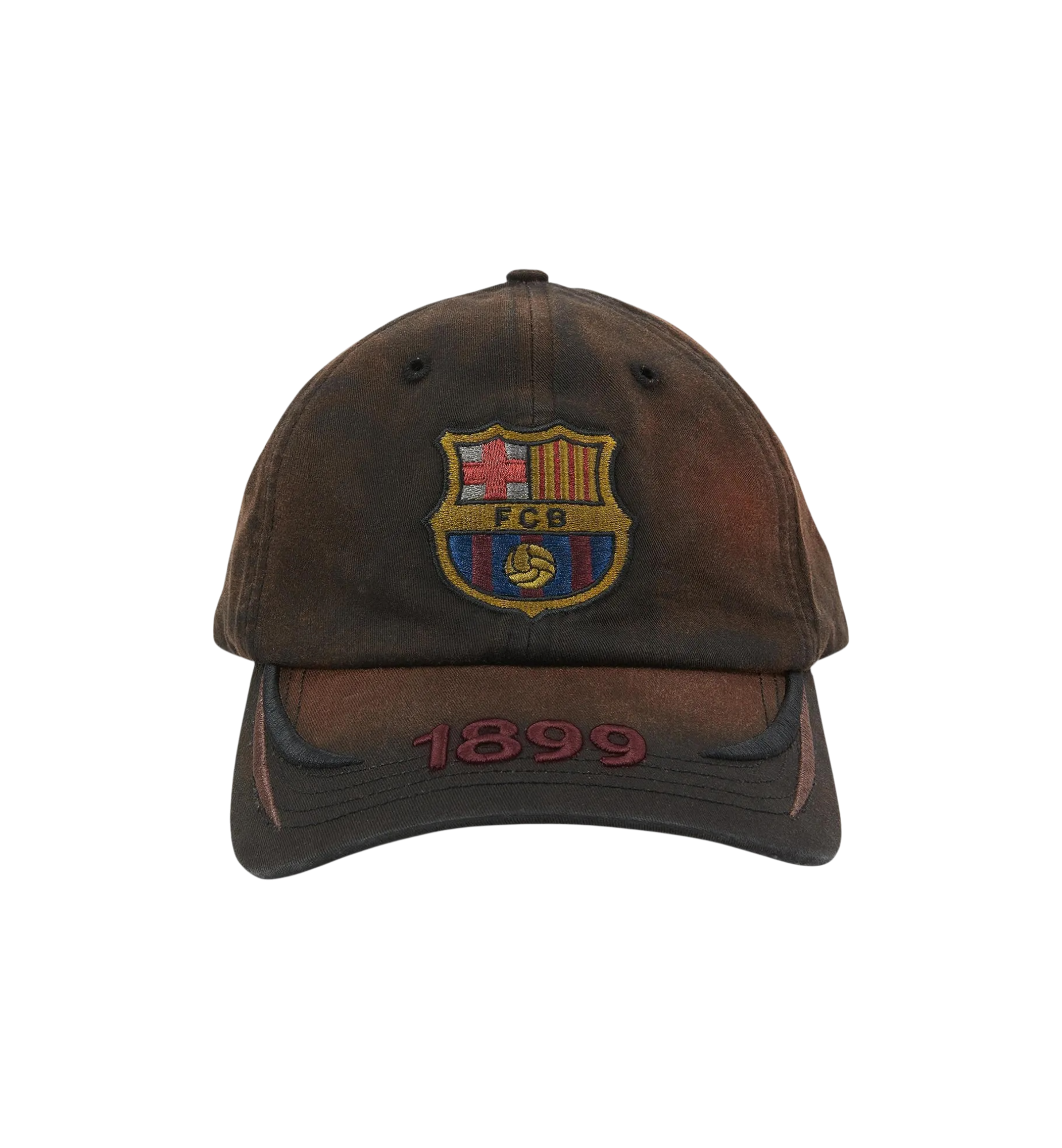 Travis Scott x FC Barcelona 1899 Distressed Hat Multicolor at Stashed UAE