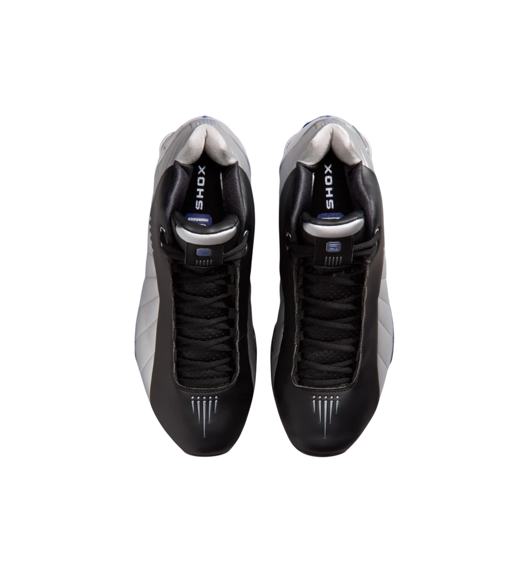 Nike Shox BB4 Black Silver Lapis 2026 top view at Stashed UAE