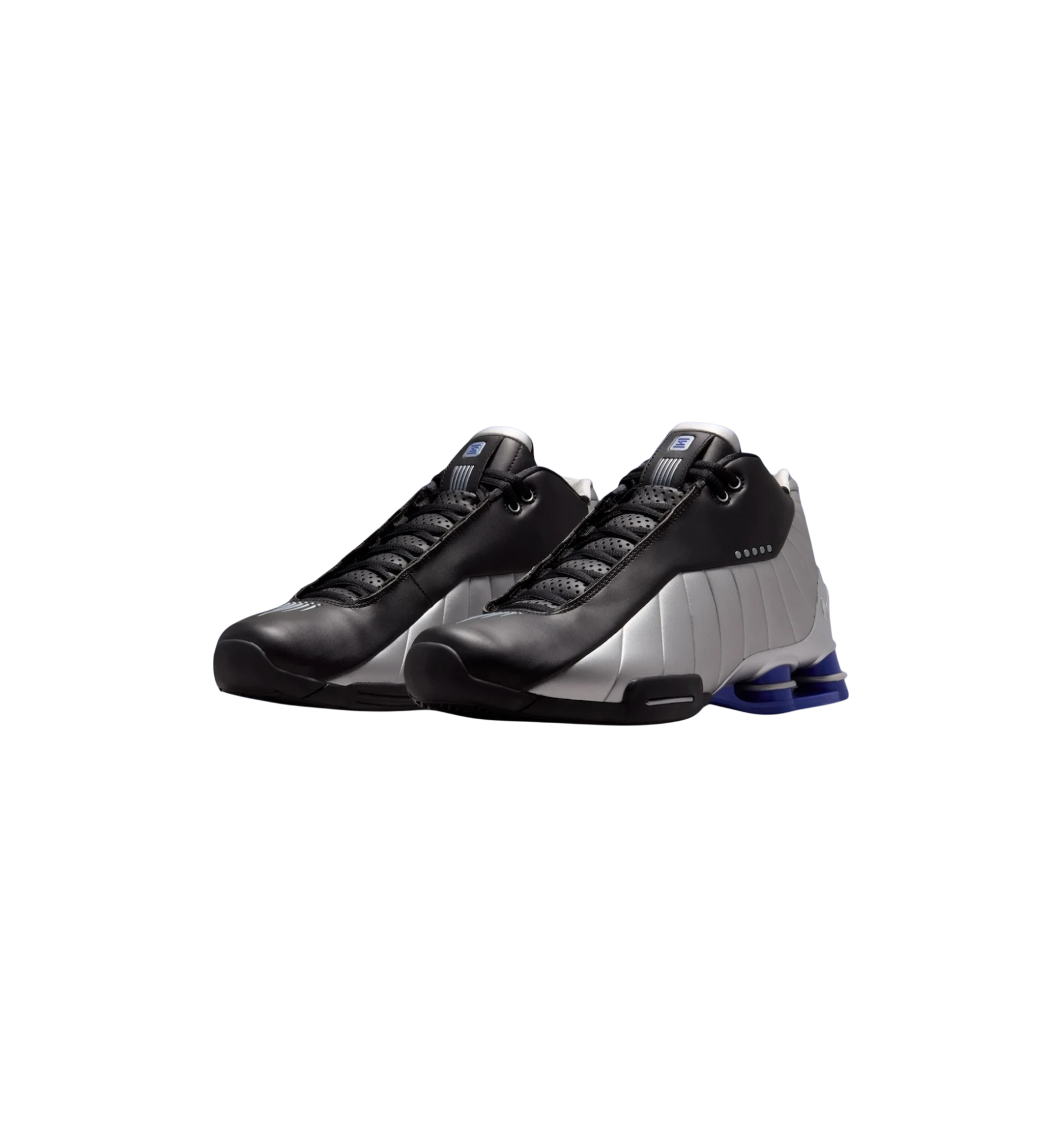 Nike Shox BB4 Black Silver Lapis 2026 pair at Stashed UAE