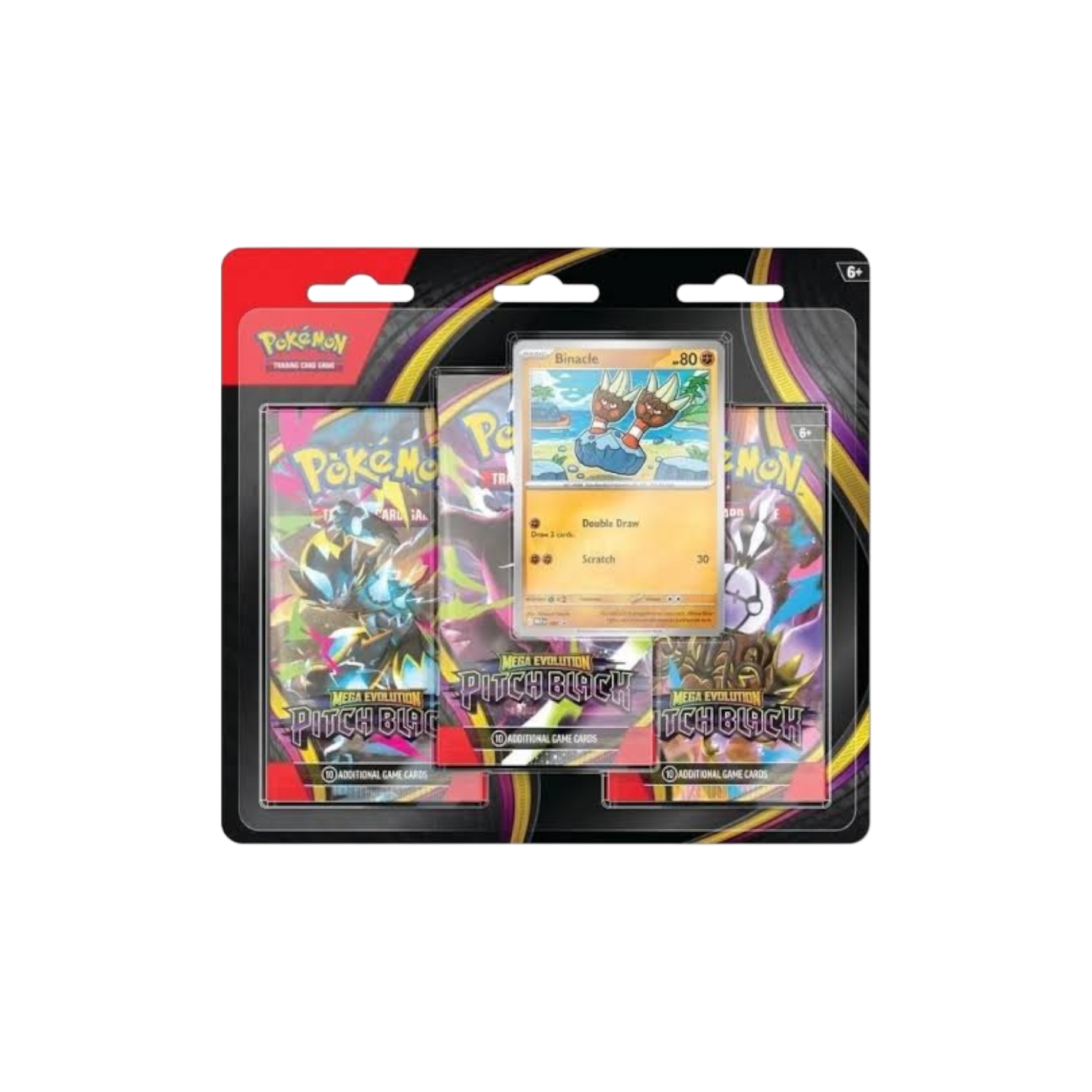 2026 Pokémon Mega Evolution Pitch Black 3 Pack Blister at Stashed UAE