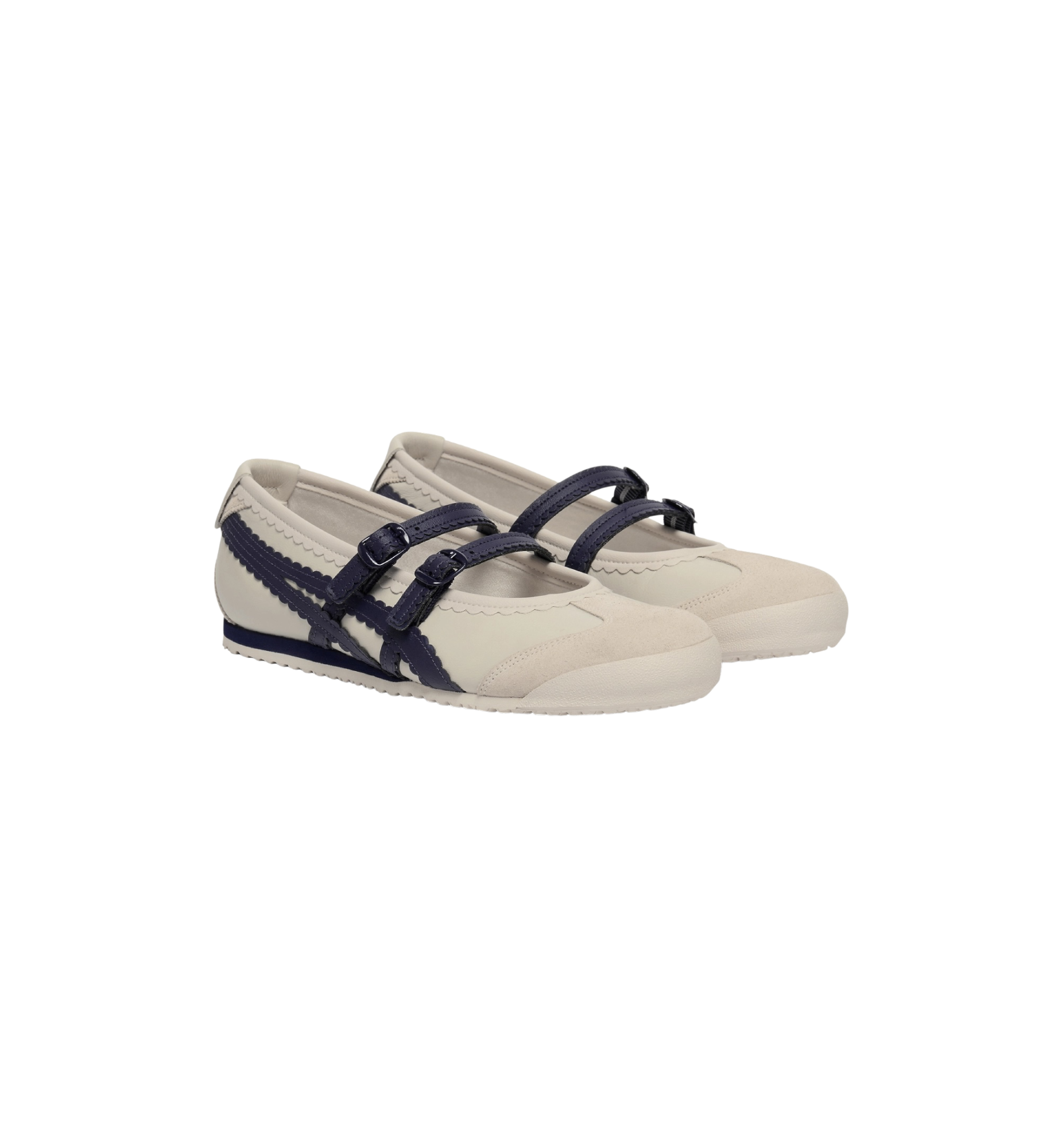 Onitsuka Tiger Mexico 66 TGRS Birch Peacoat Women's pair at Stashed UAE