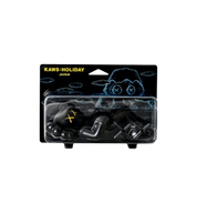 KAWS Holiday Japan Vinyl Figure Black packaging detail at Stashed UAE