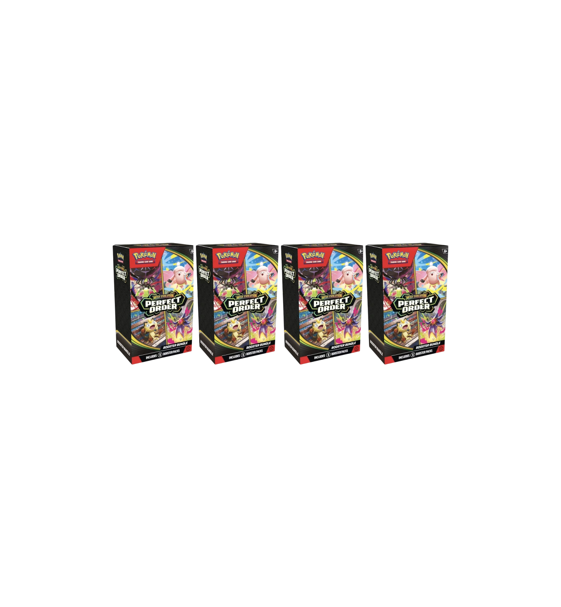 2026 Pokémon Mega Evolution Perfect Order Booster Bundle 4 Boxes at Stashed UAE