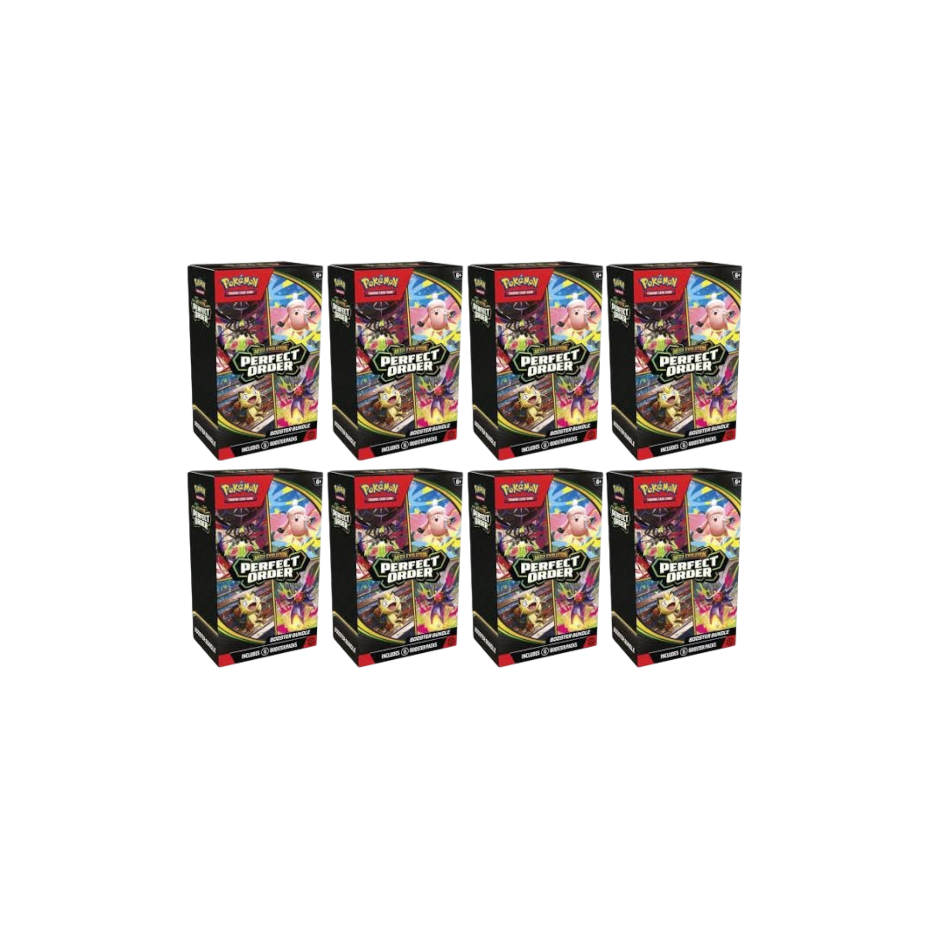 2026 Pokémon Mega Evolution Perfect Order Booster Bundle 8 Boxes at Stashed UAE