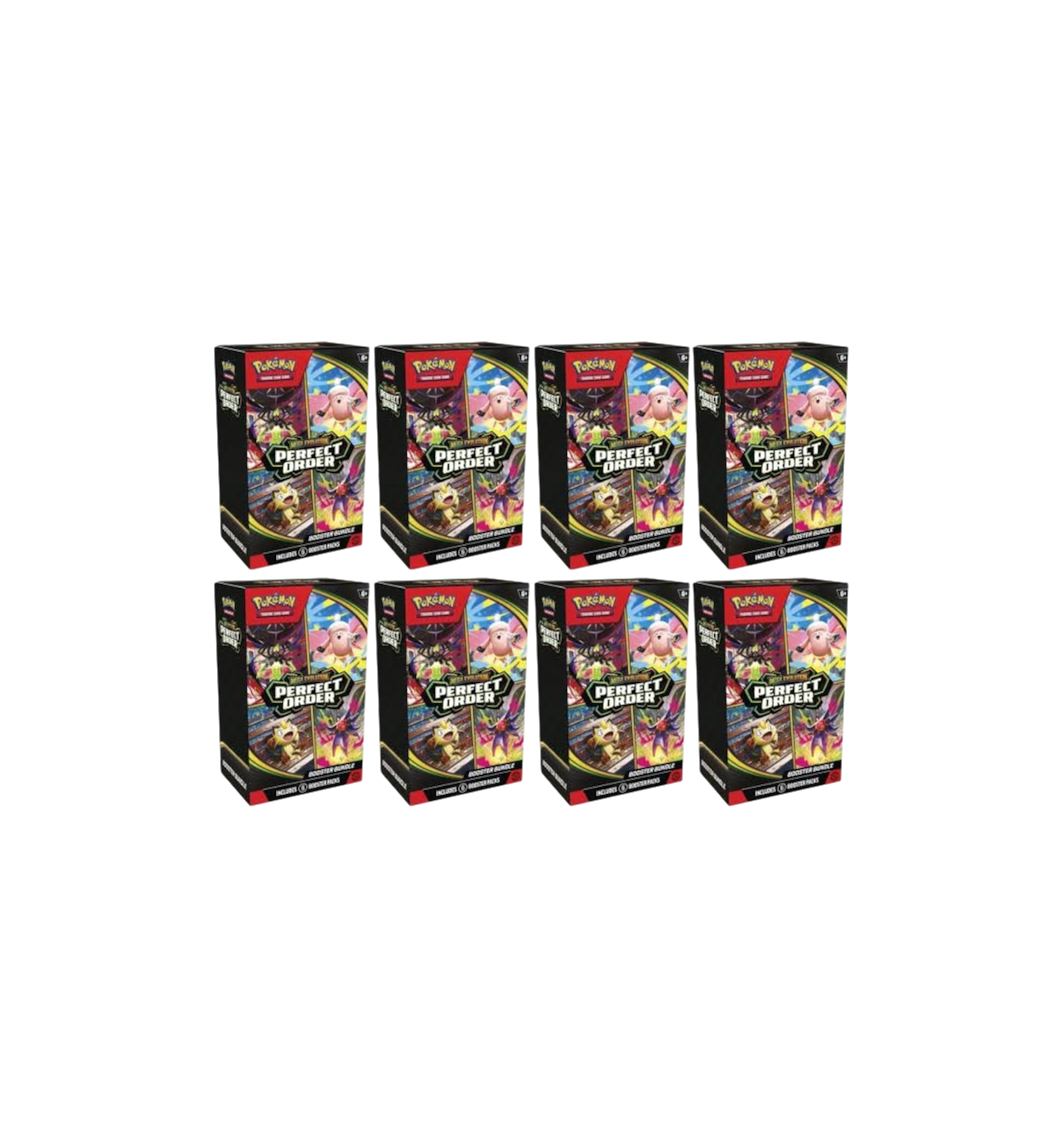 2026 Pokémon Mega Evolution Perfect Order Booster Bundle 8 Boxes at Stashed UAE