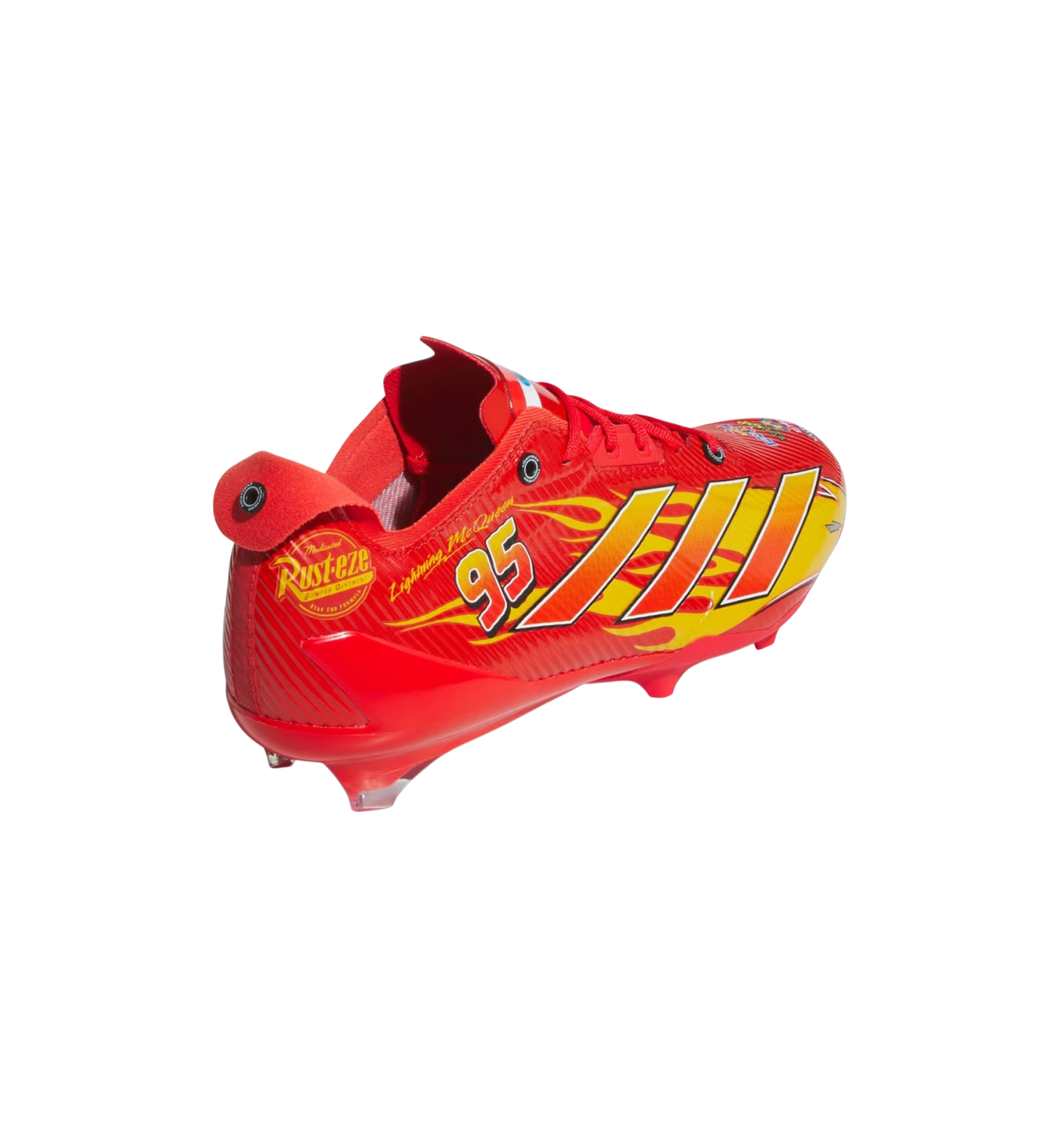 Adidas Adizero Electric II Cars Lightning McQueen heel view at Stashed UAE