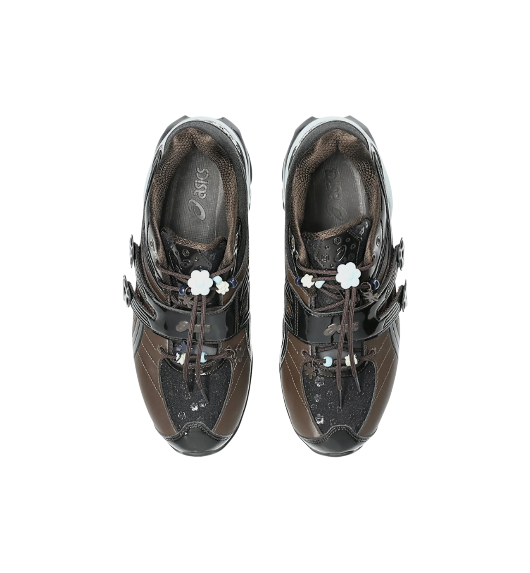 ASICS GEL-KINETIC FR Cecilie Bahnsen Black Coffee top view at Stashed UAE