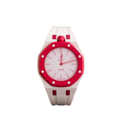 Swatch x Audemars Piguet Bioceramic Royal Pop Watch & Rubber Bracelet Bundle Otto Rosso/Rose Pink/Red at Stashed UAE