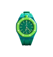 Swatch x Audemars Piguet Bioceramic Royal Pop Watch & Rubber Bracelet Bundle Green Eight/Green at Stashed UAE