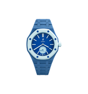 Swatch x Audemars Piguet Bioceramic Royal Pop Watch & Bracelet Bundle Lan Ba/Blue at Stashed UAE