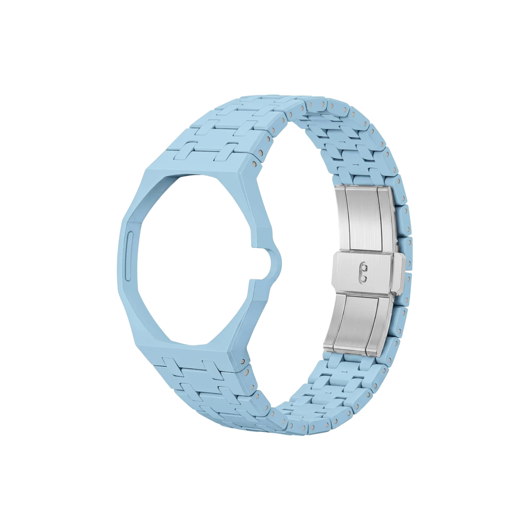 Swatch x Audemars Piguet Bioceramic Bracelet Light Blue Crown at 3 at Stashed UAE