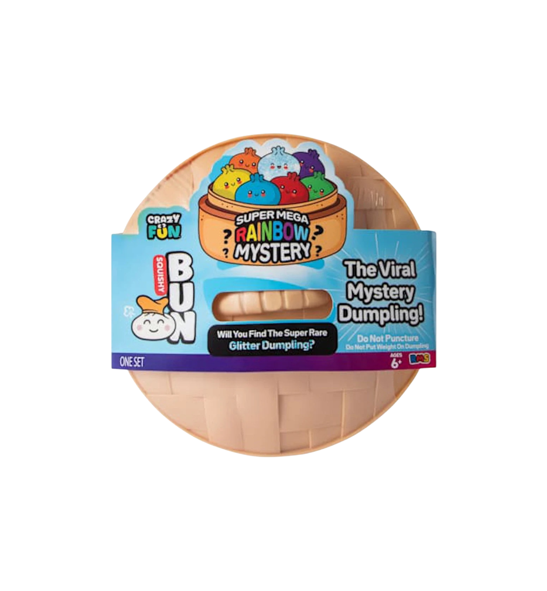 RMS Squishy Bun Super Mega Rainbow Mystery Squishy Dumpling Glitter Version Blind Box at Stashed UAE