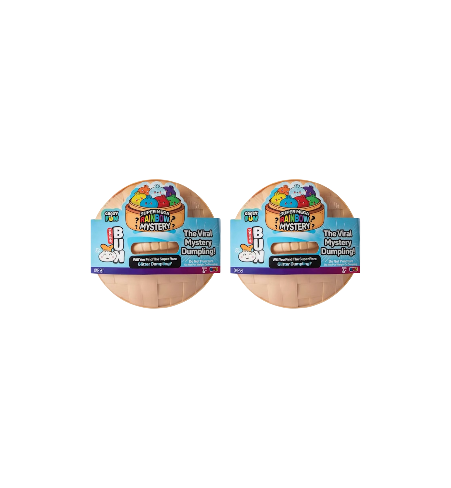 RMS Squishy Bun Super Mega Rainbow Mystery Squishy Dumpling Glitter Version 2 Blind Boxes at Stashed UAE