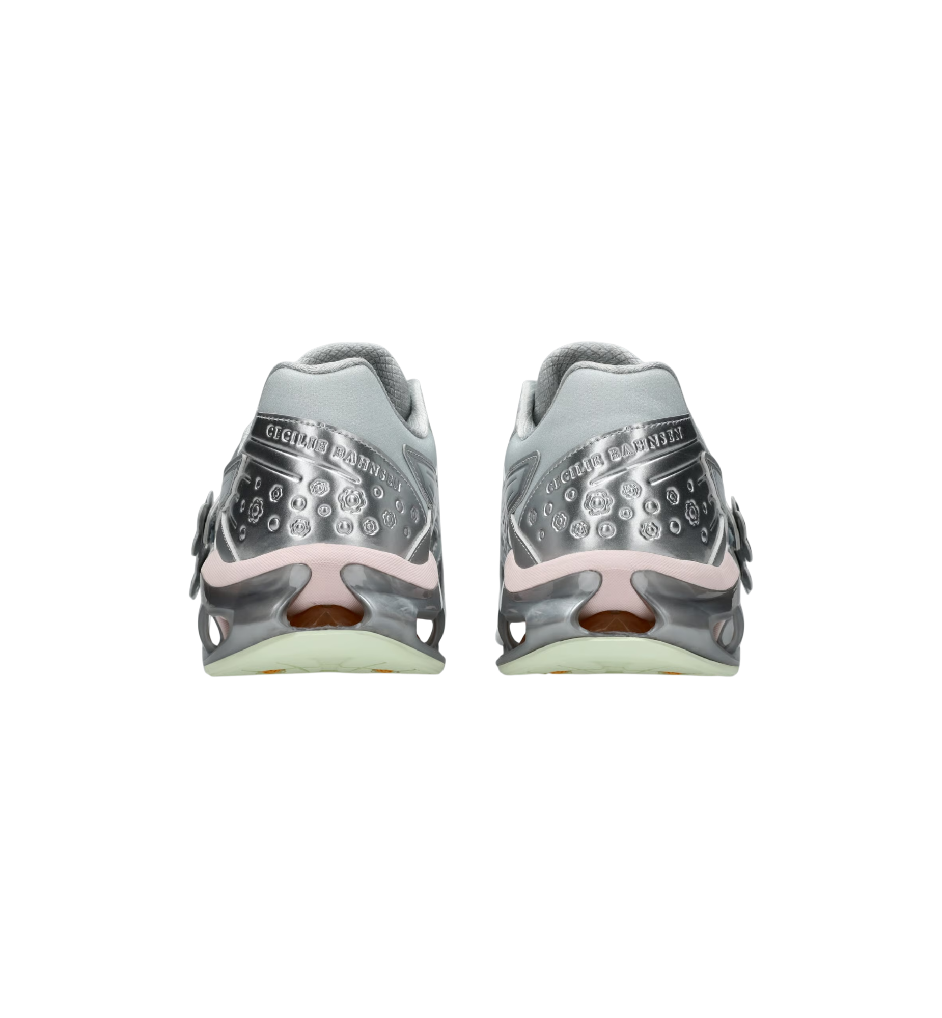 ASICS GEL-KINETIC FR Cecilie Bahnsen Piedmont Grey heel view at Stashed UAE