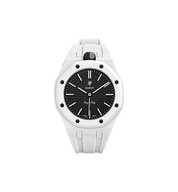 Swatch x Audemars Piguet Bioceramic Royal Pop Watch & Rubber Bracelet Bundle Ocho Negro/White at Stashed UAE