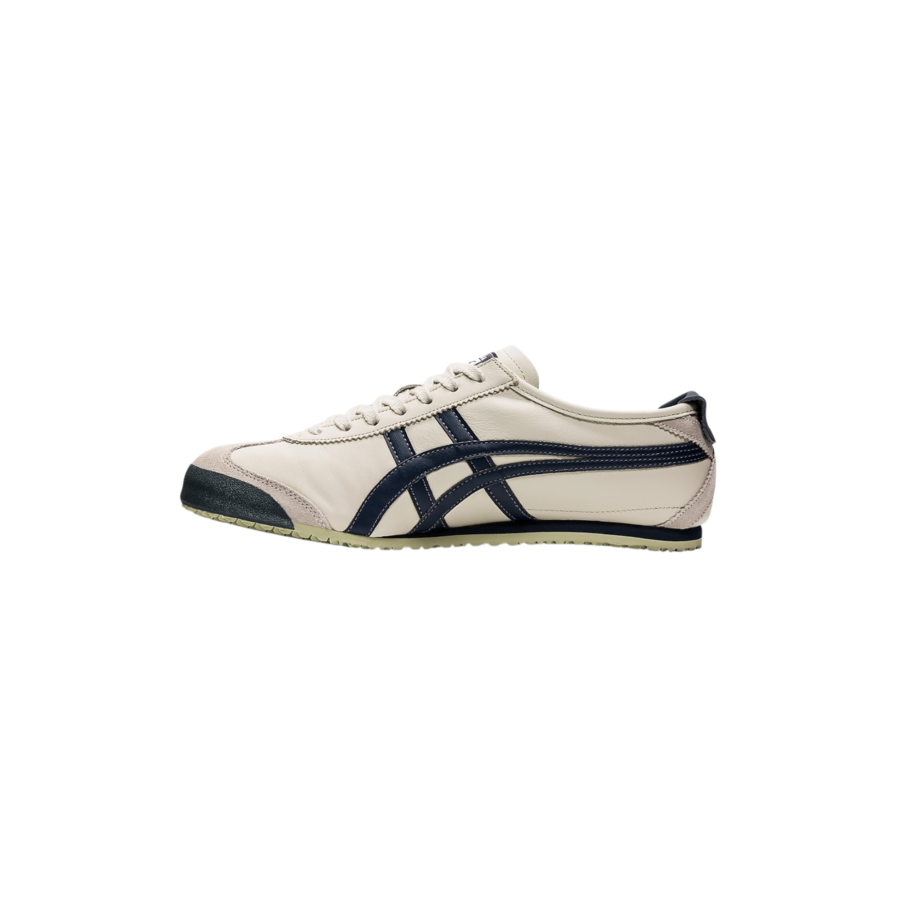 Onitsuka Tiger Mexico 66 Birch Peacoat side view at Stashed UAE