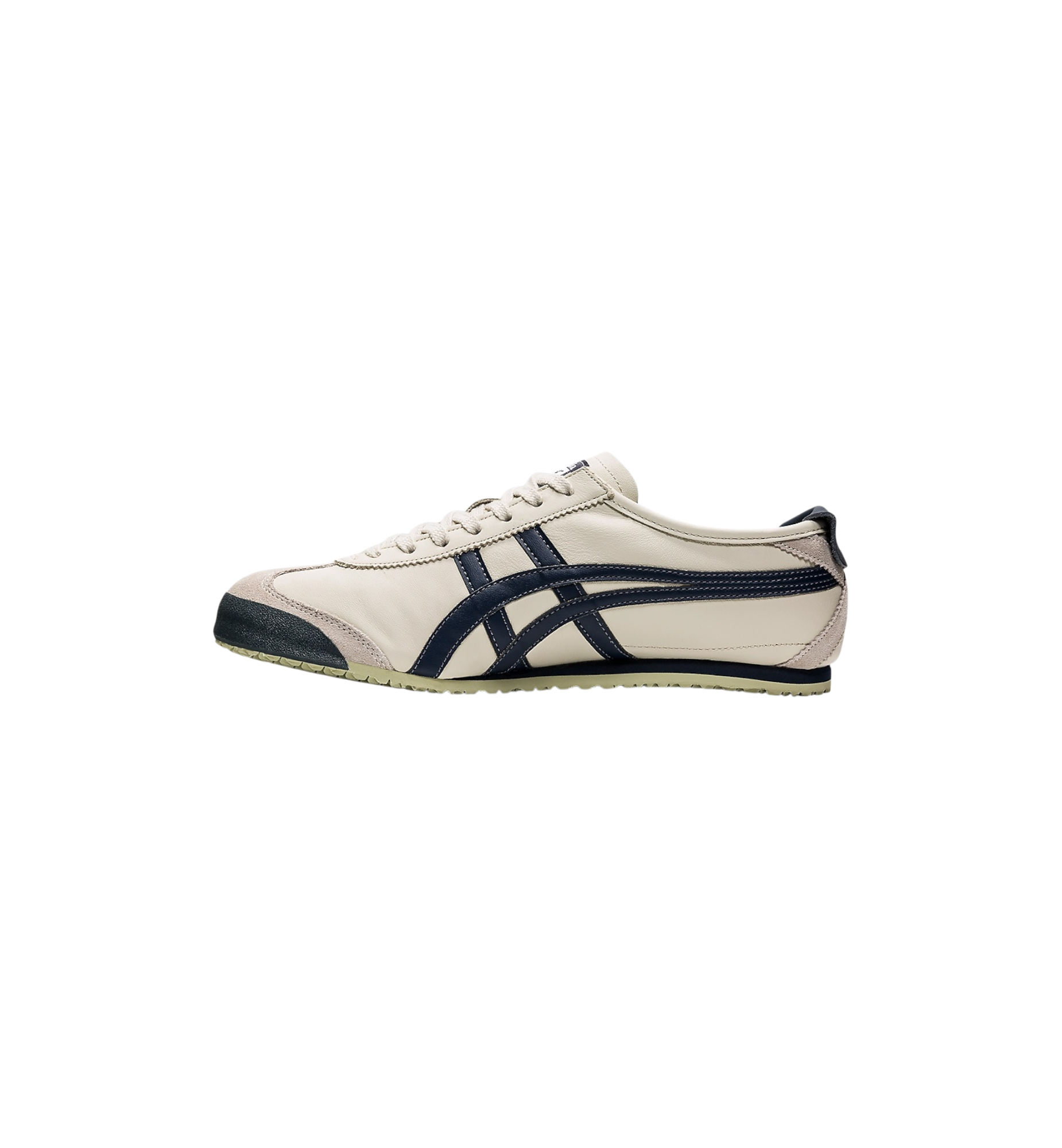 Onitsuka Tiger Mexico 66 Birch Peacoat side view at Stashed UAE
