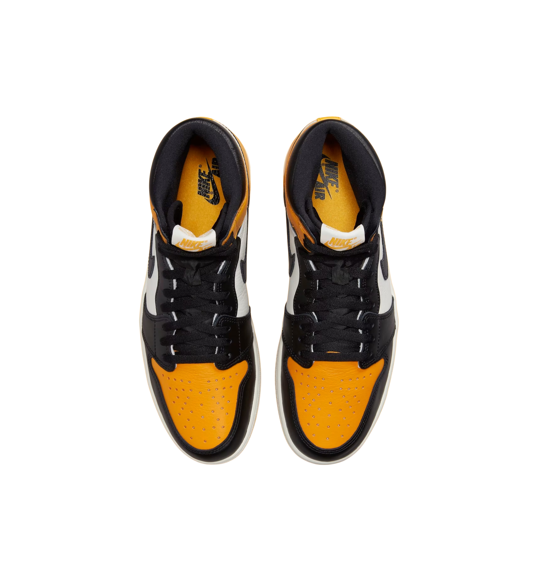 Air Jordan 1 Retro High OG Taxi top view at Stashed UAE