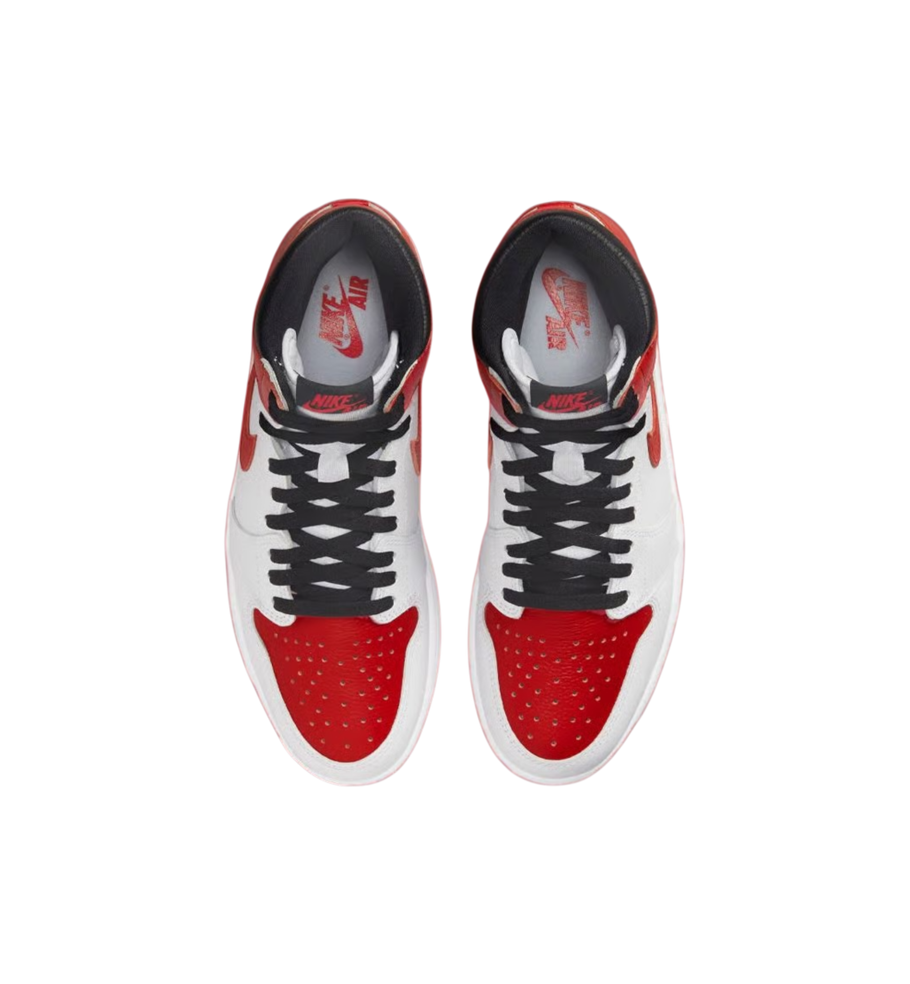 Air Jordan 1 Retro High OG Heritage top view at Stashed UAE