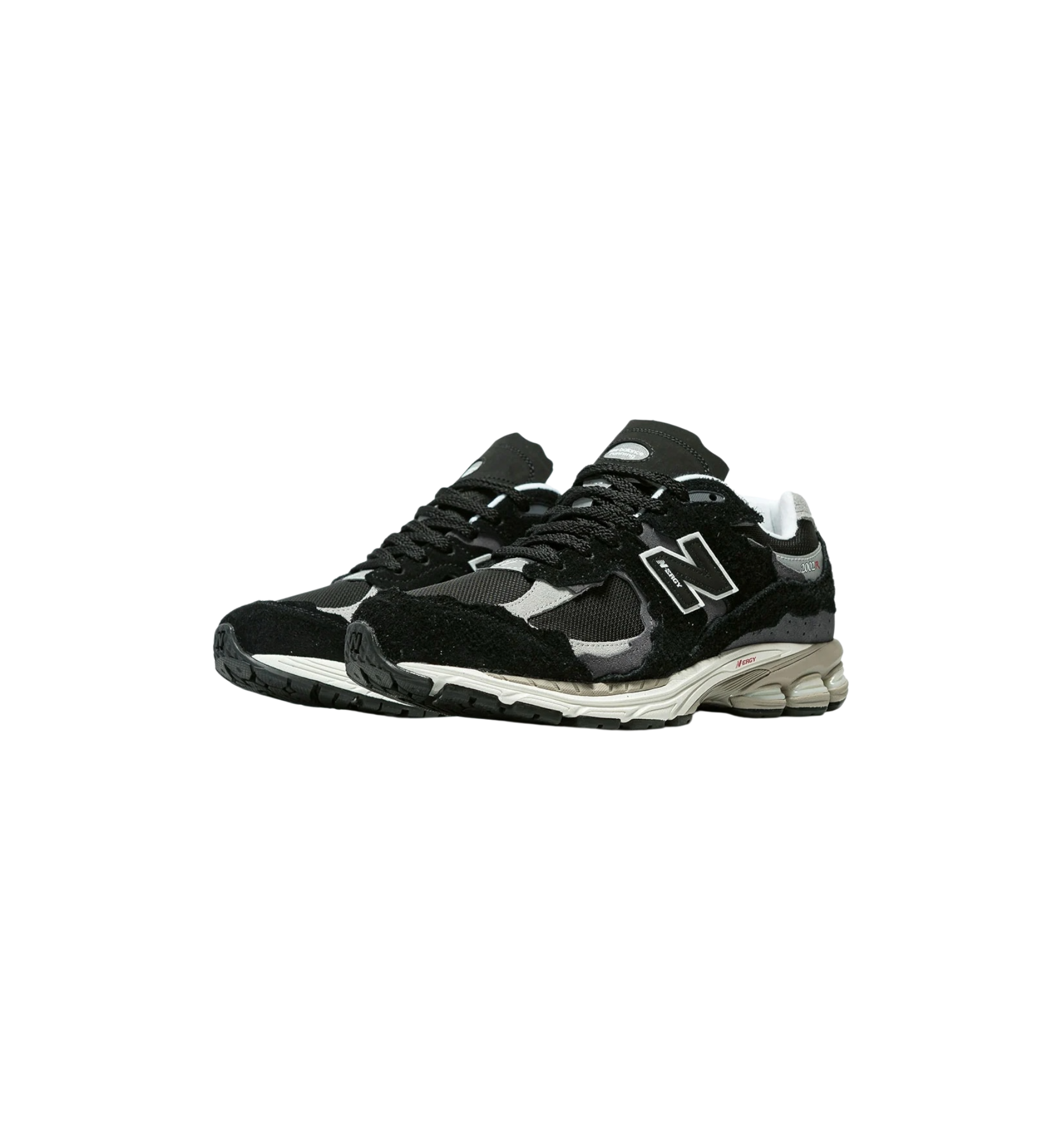 New Balance 2002R Protection Pack Black Grey pair at Stashed UAE