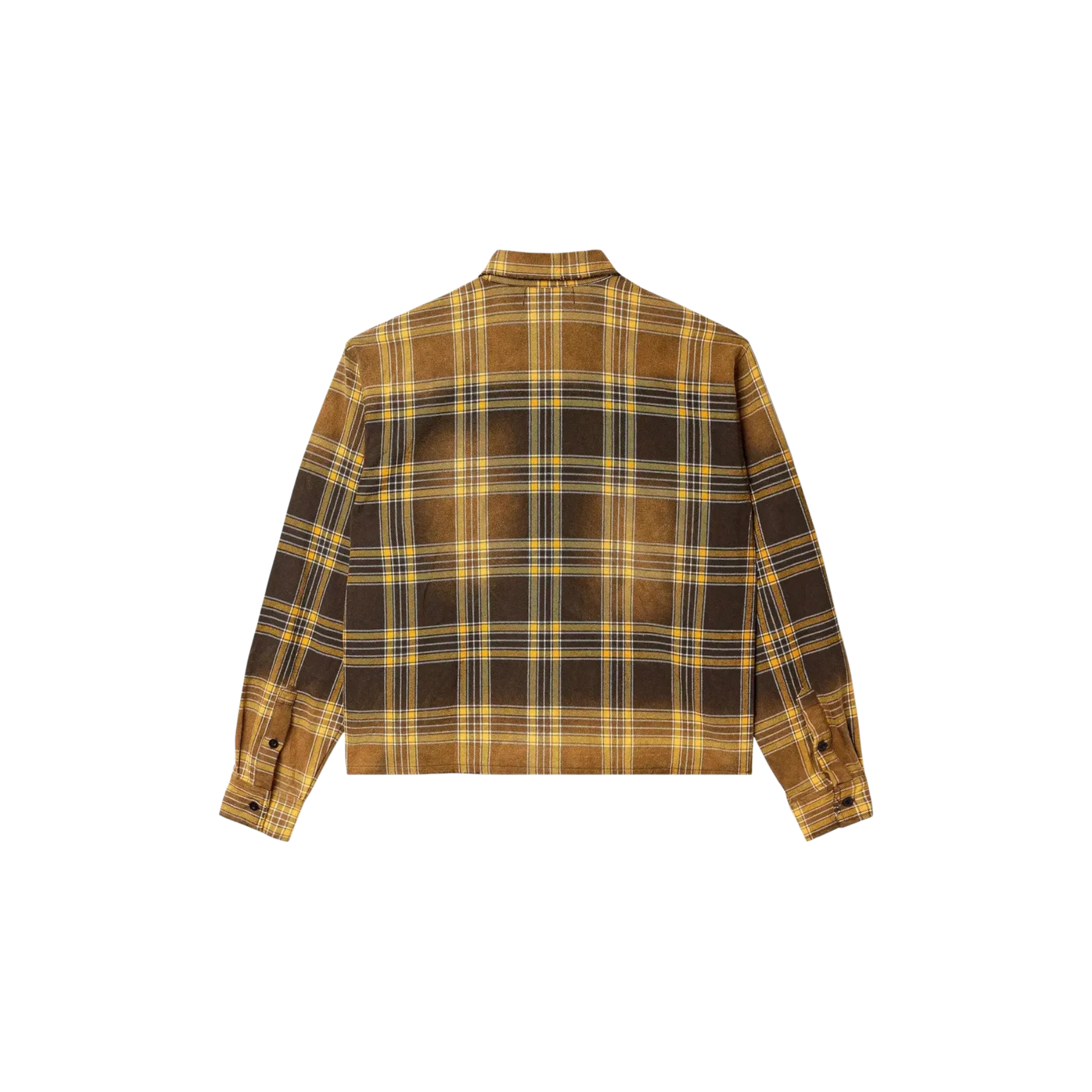 S Flannel Brown back view at Stashed UAE