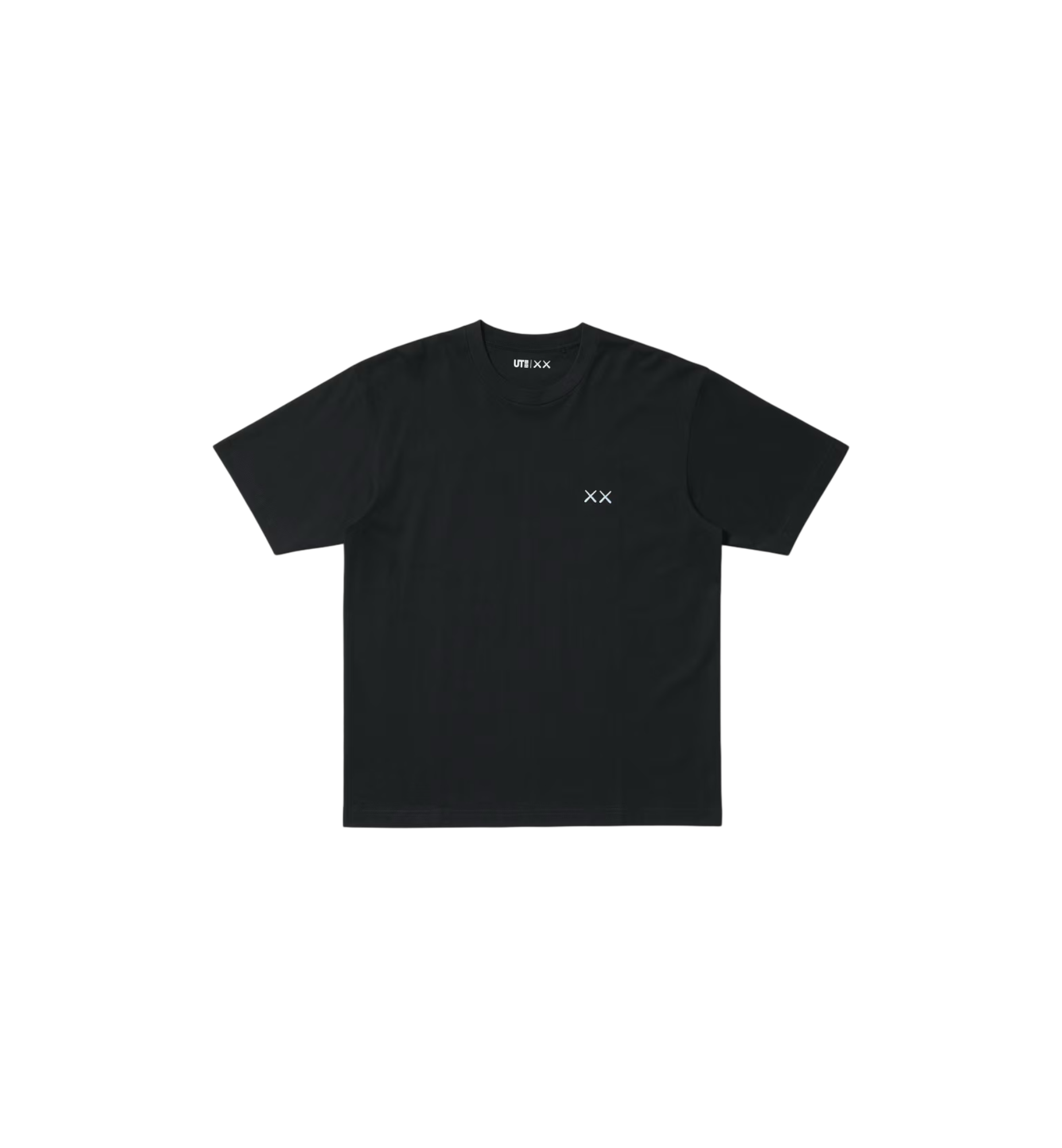KAWS x Uniqlo UNIVERSE UT Graphic T-Shirt Black front view at Stashed UAE