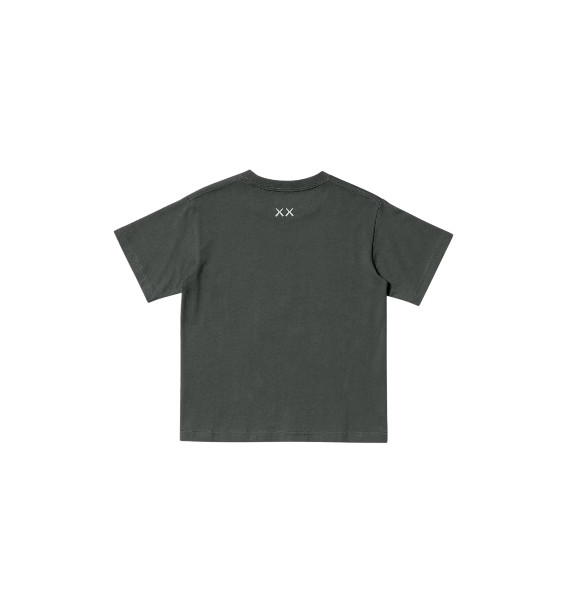 KAWS x Uniqlo UNIVERSE UT Graphic T-Shirt Grey Kids back view at Stashed UAE