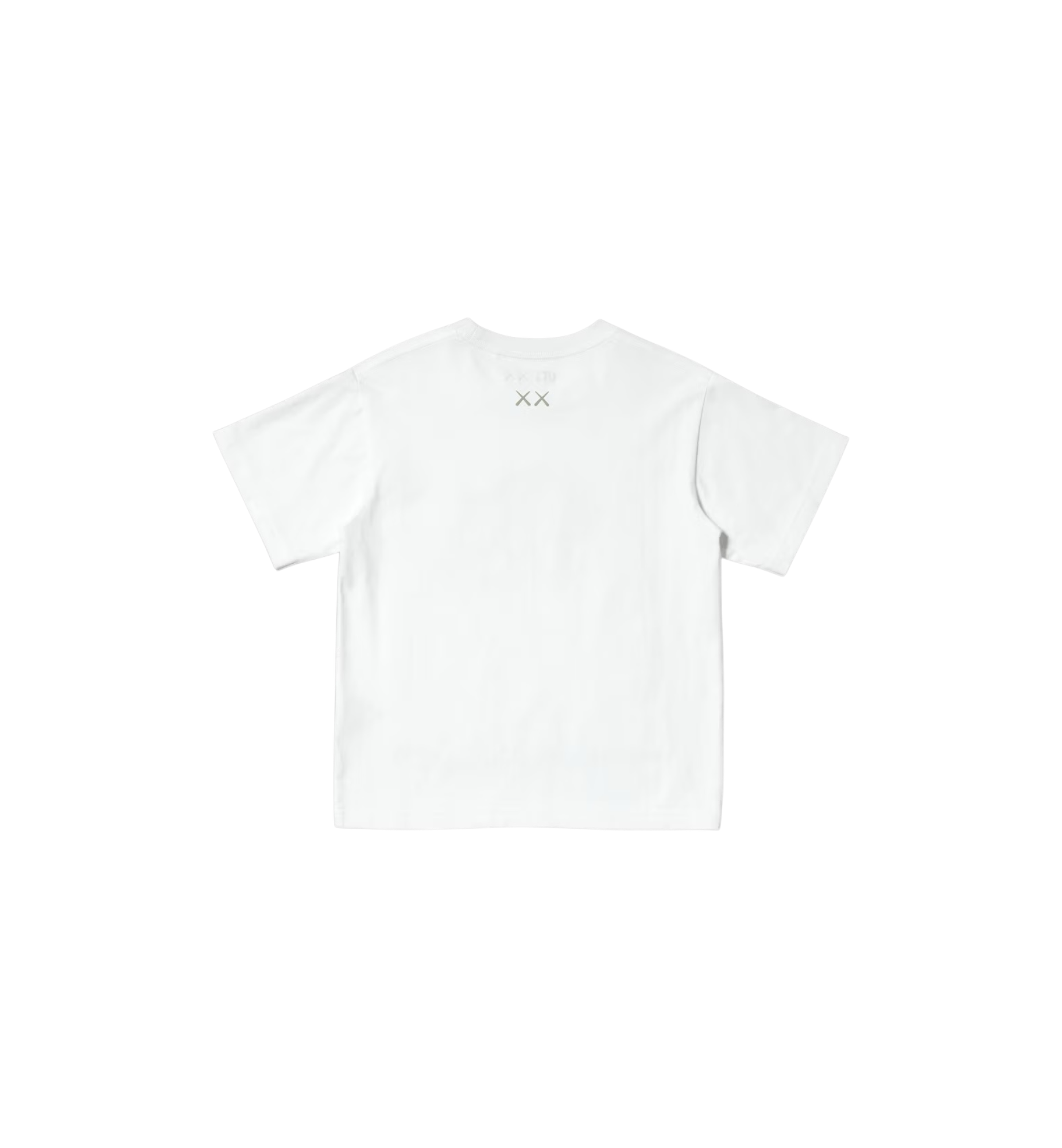 KAWS x Uniqlo UNIVERSE UT Graphic T-Shirt White Kids back view at Stashed UAE