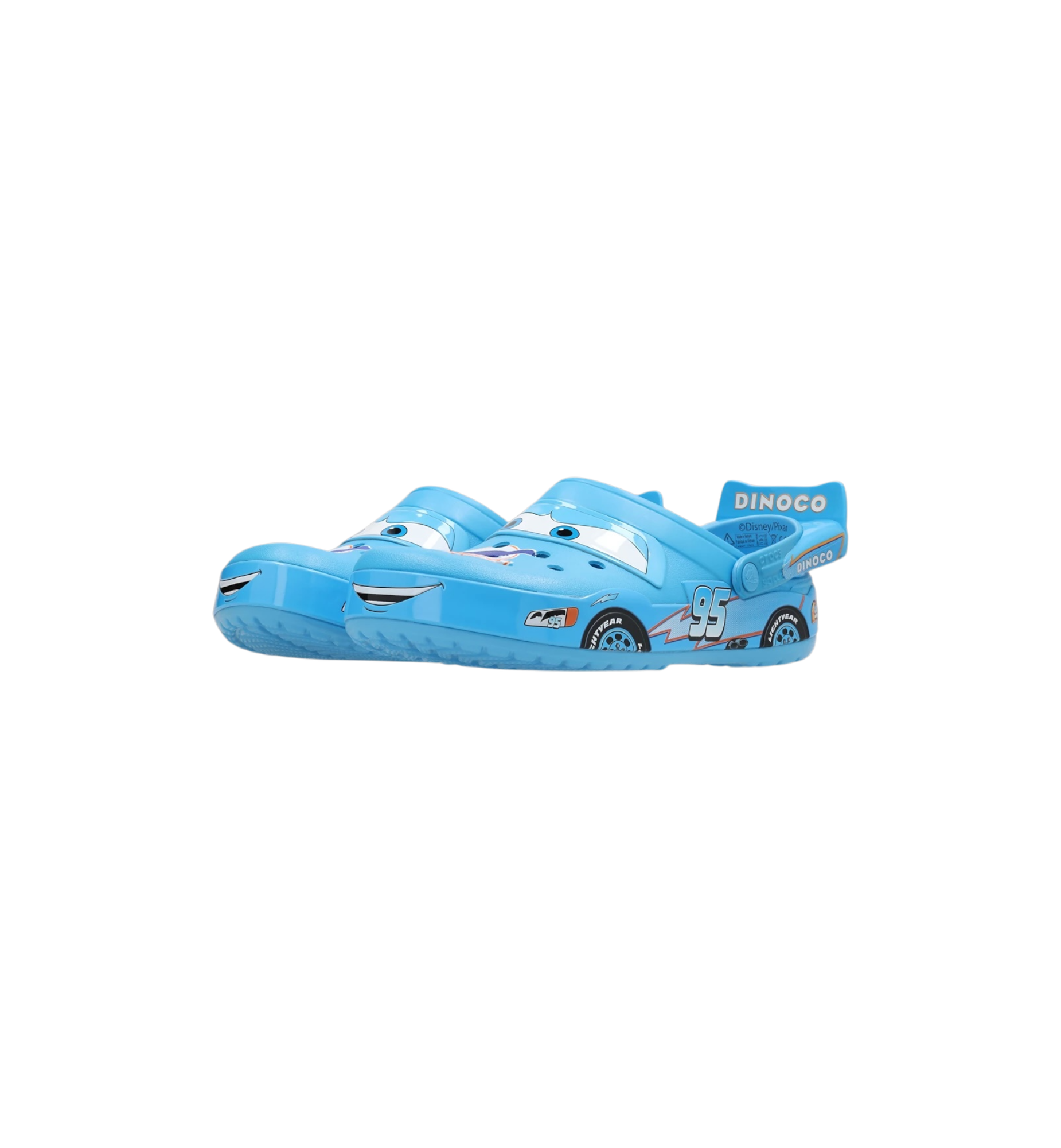 Crocs Crocband Clog Cars Lightning McQueen Dinoco pair at Stashed UAE