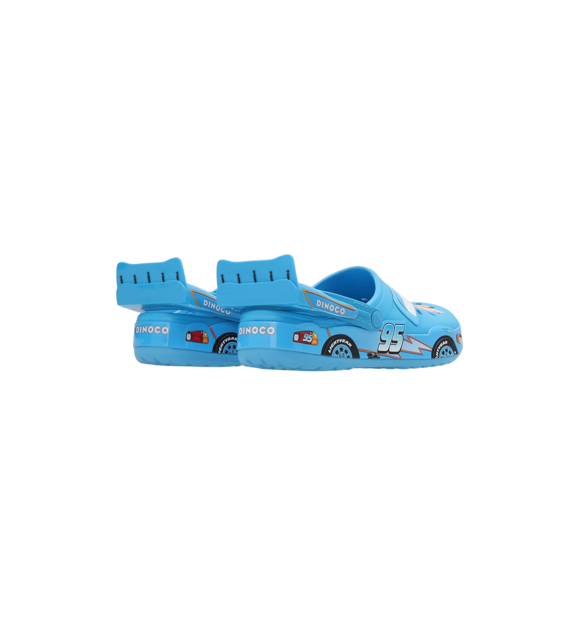 Crocs Crocband Clog Cars Lightning McQueen Dinoco heel view at Stashed UAE
