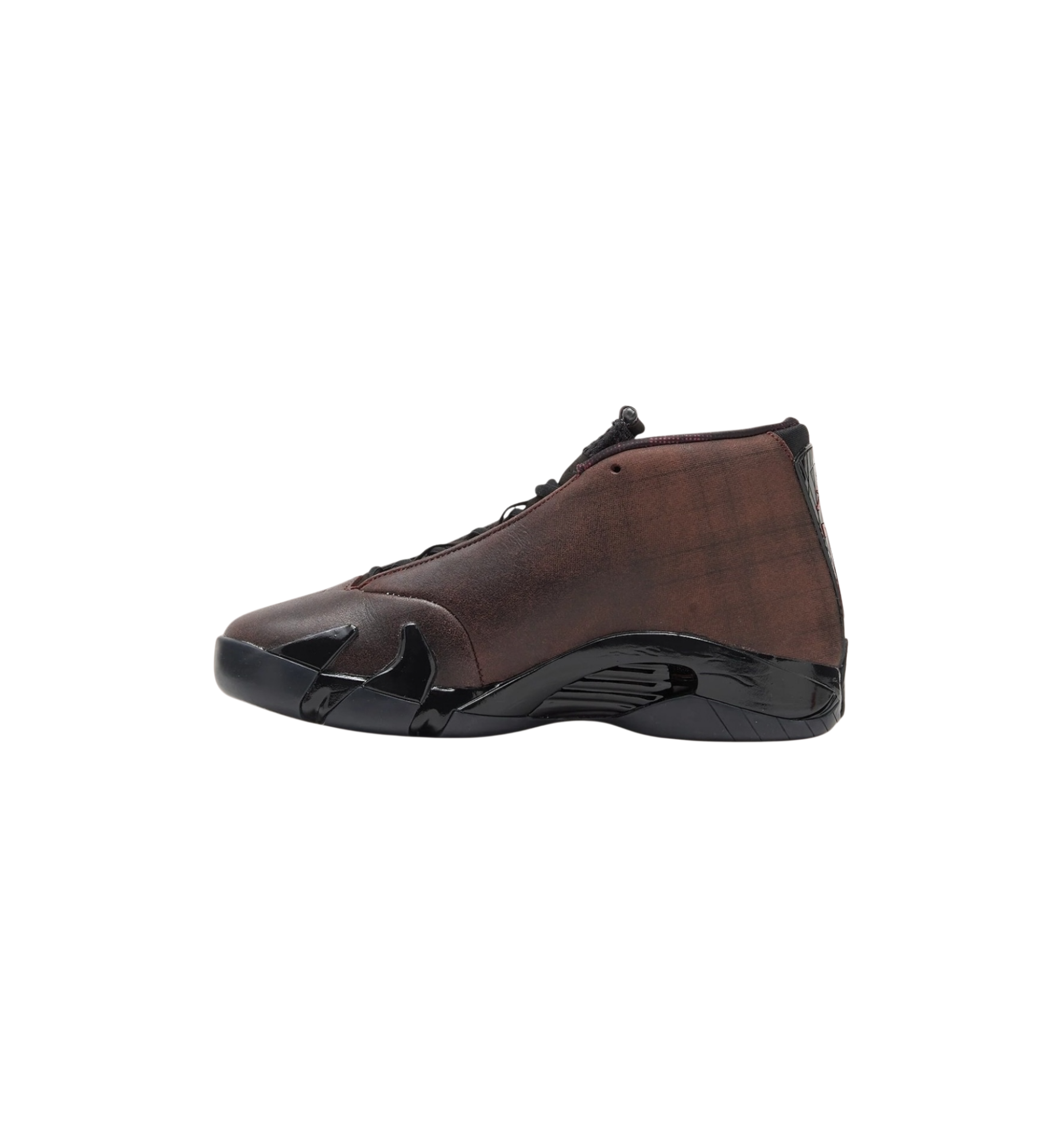 Air Jordan 14 Retro Mowalola Burnt Red side view at Stashed UAE