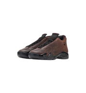 Air Jordan 14 Retro Mowalola Burnt Red pair at Stashed UAE